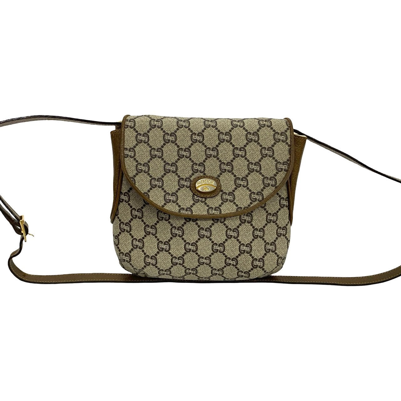 GUCCI Shoulder Bag leather Brown
