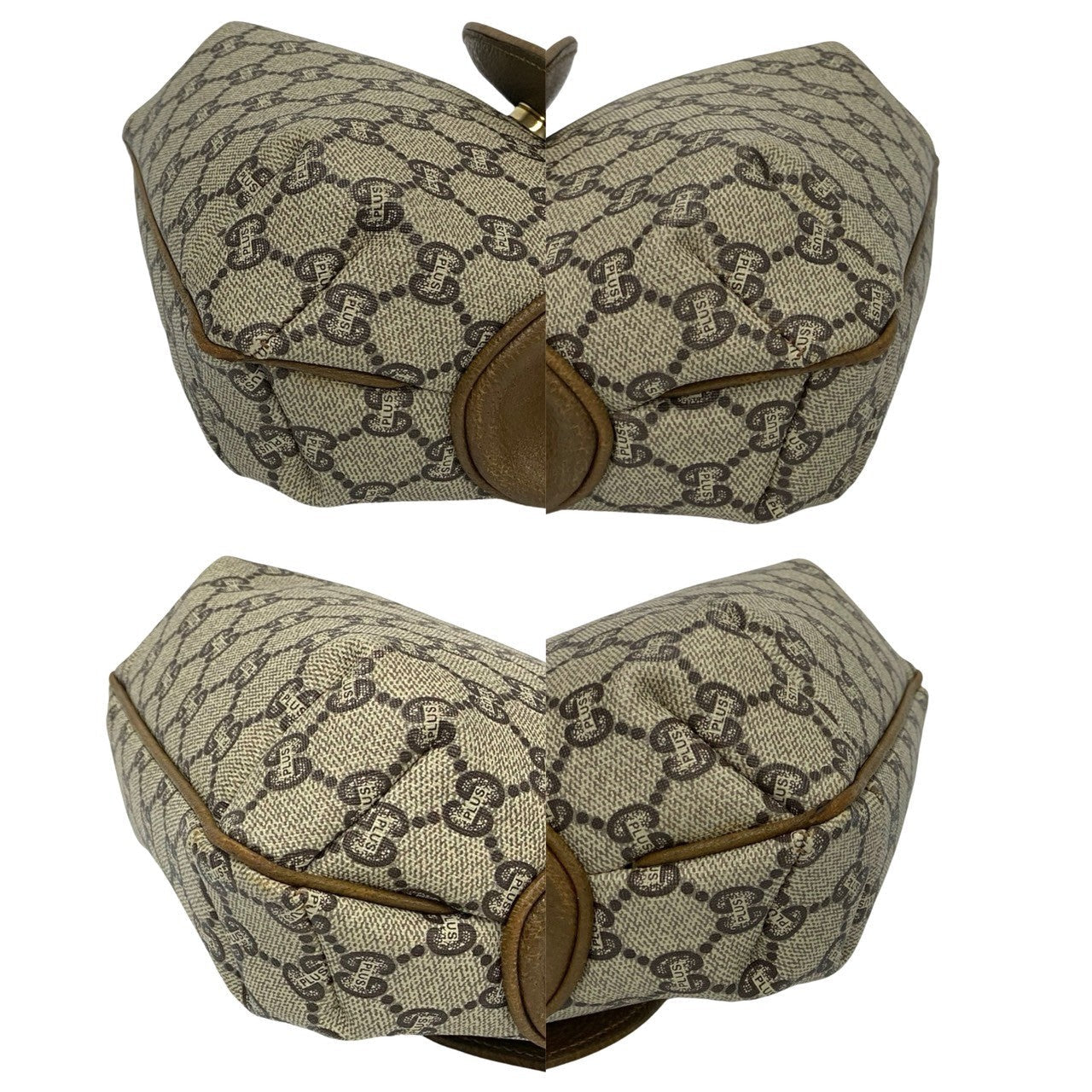 GUCCI Shoulder Bag leather Brown