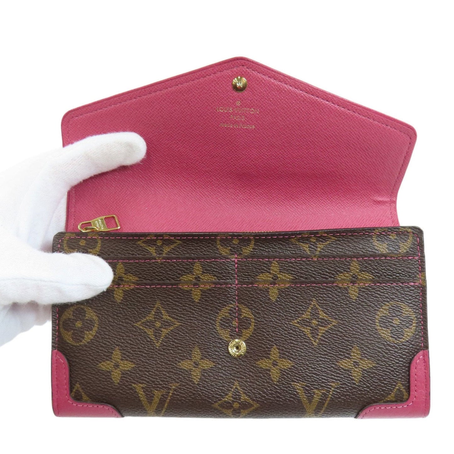 Louis Vuitton Brown Canvas Sarah wallet accessories