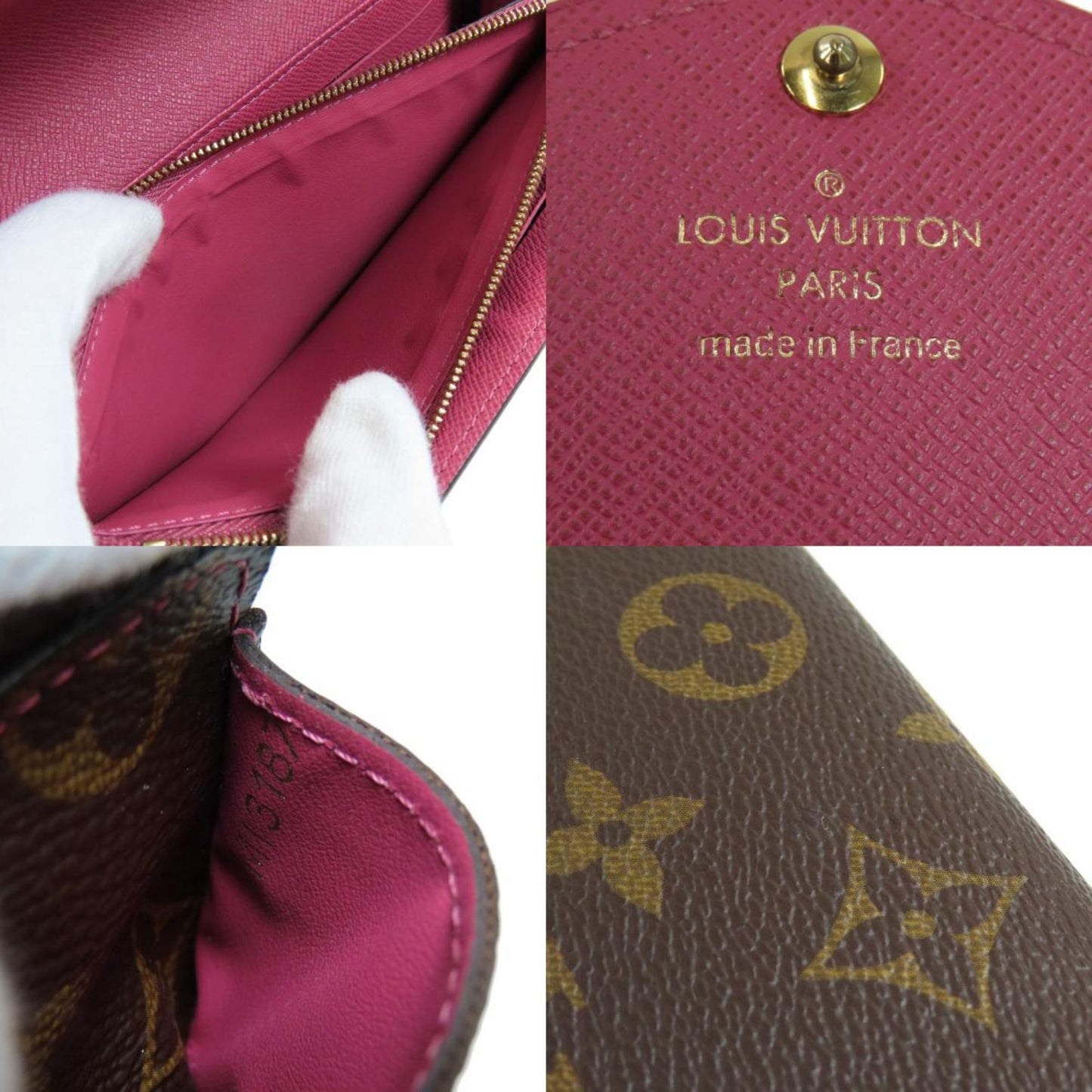 Louis Vuitton Brown Canvas Sarah wallet accessories