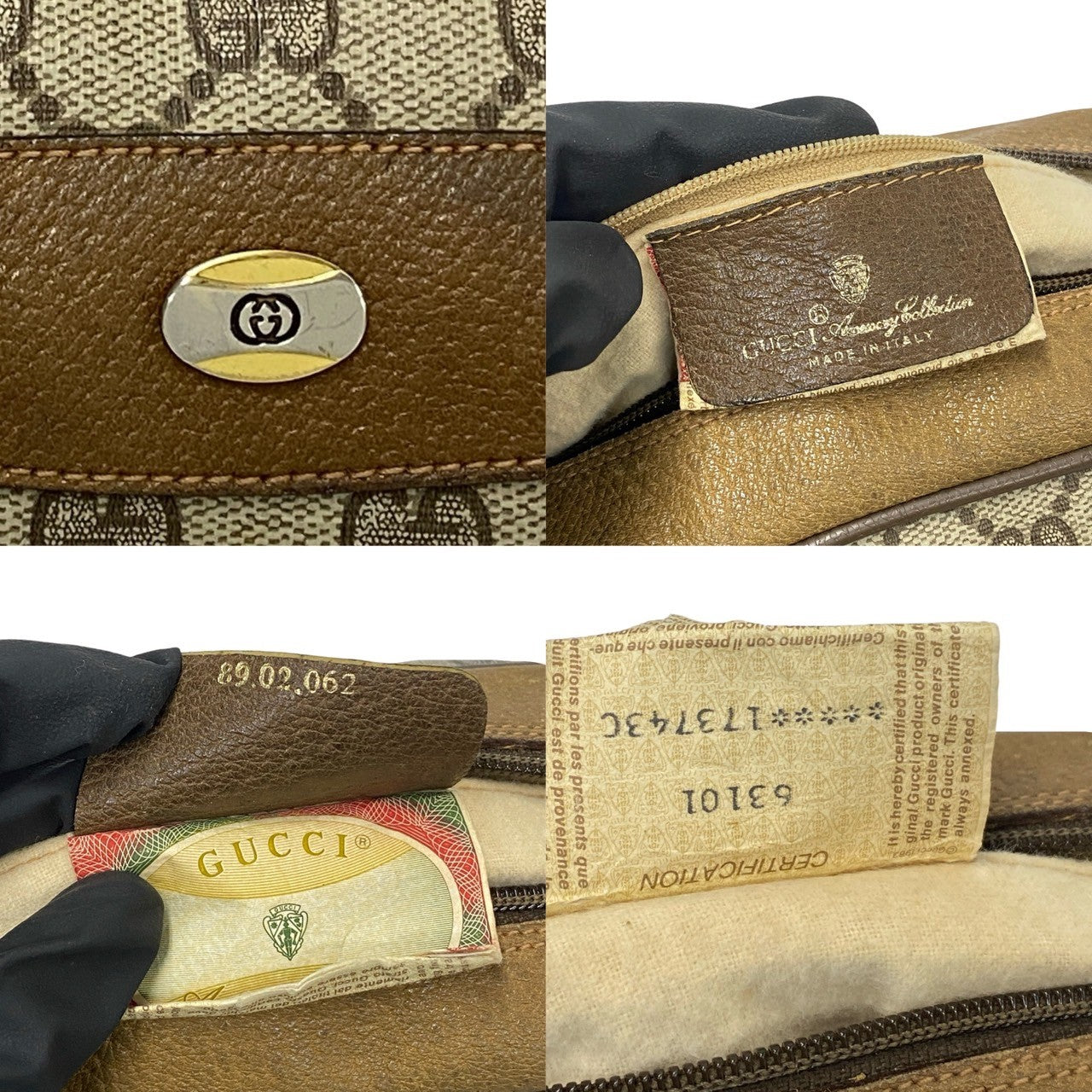 GUCCI Handbag leather Brown