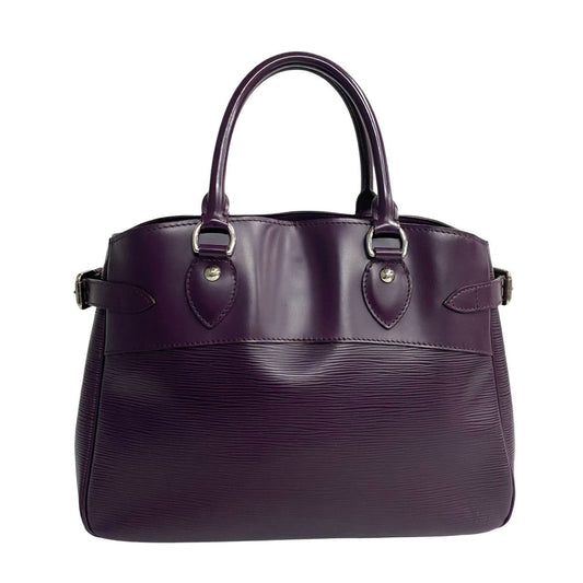 LOUIS VUITTON Handbag leather purple Epi Passy PM