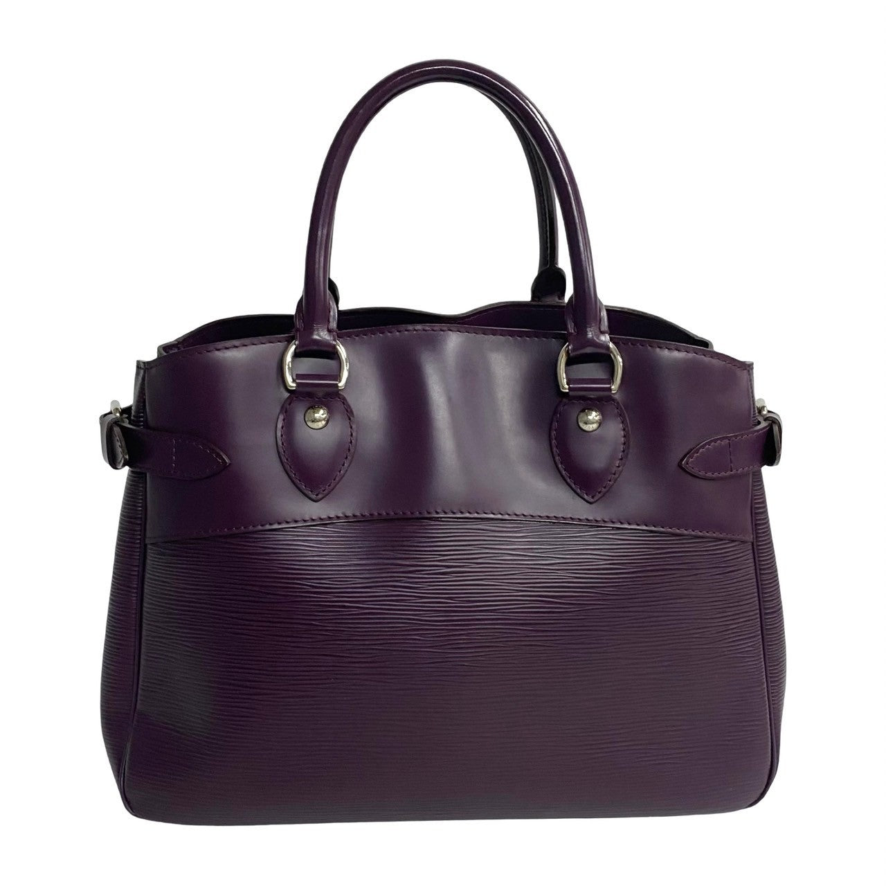 LOUIS VUITTON Handbag leather purple Epi Passy PM