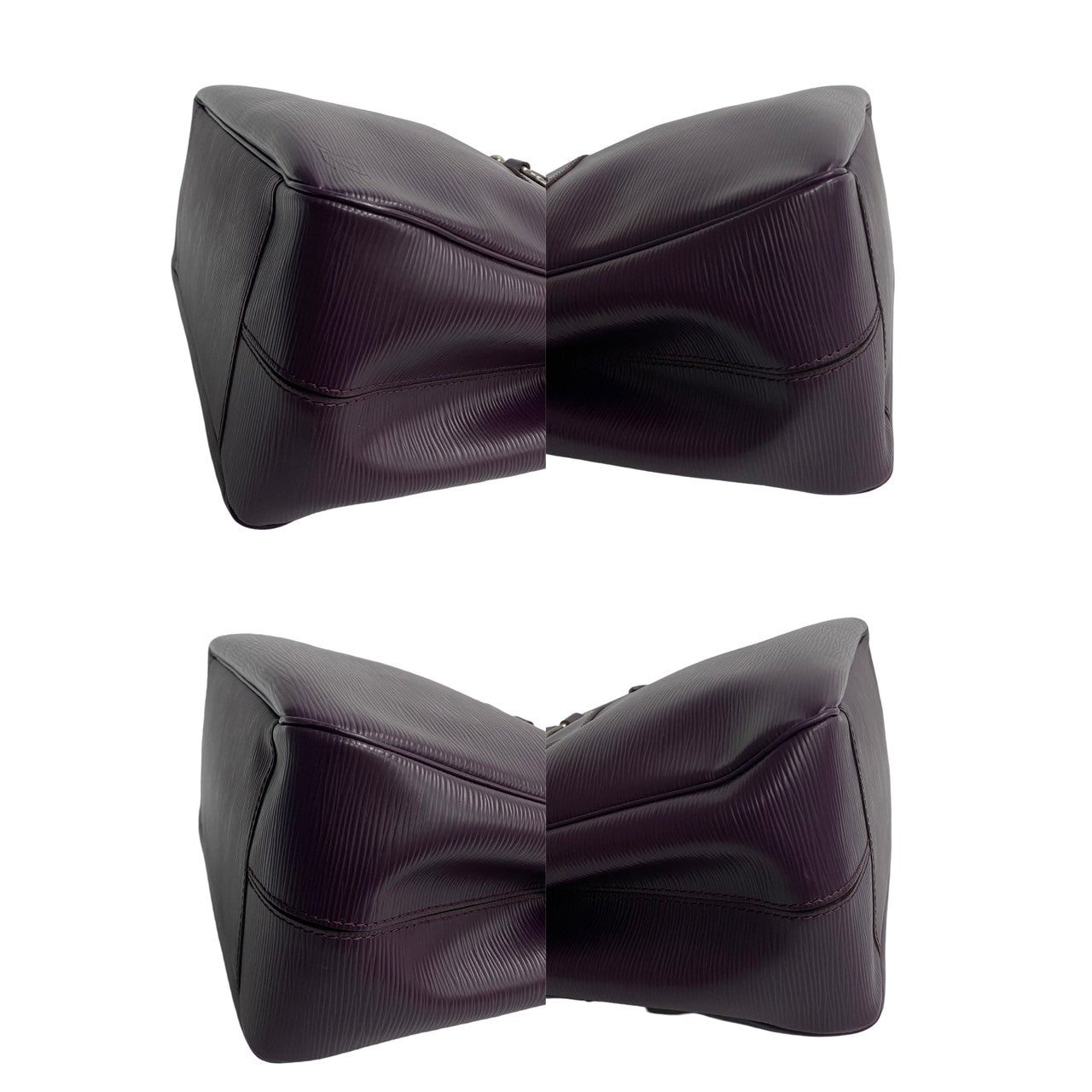 LOUIS VUITTON Handbag leather purple Epi Passy PM