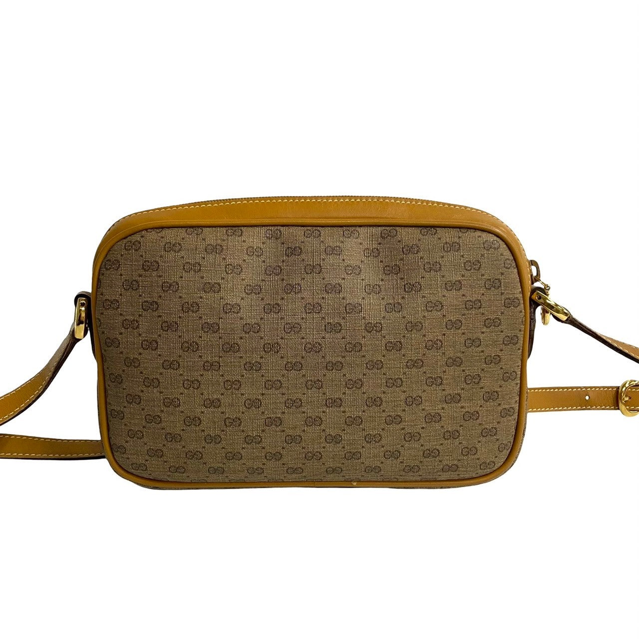 GUCCI Shoulder Bag leather Brown
