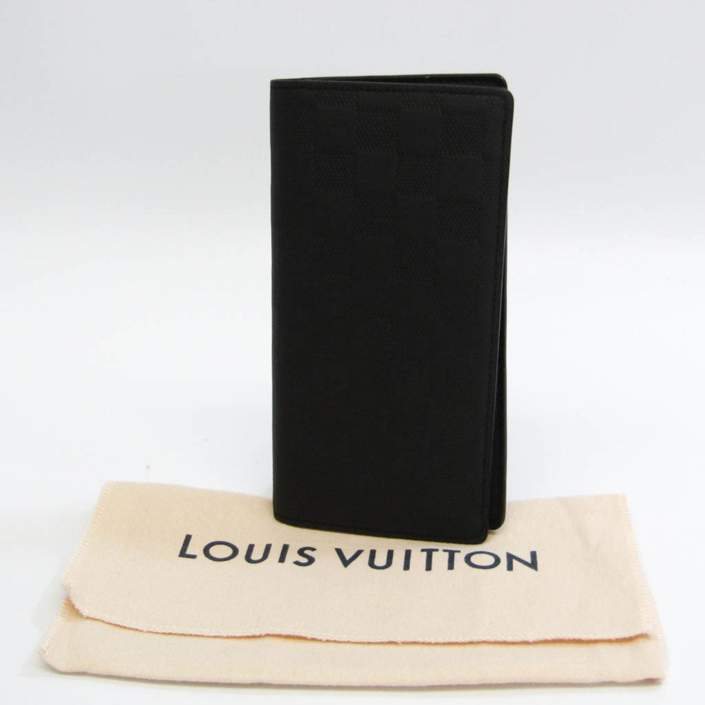 Louis Vuitton Black Canvas Brazza wallet accessories