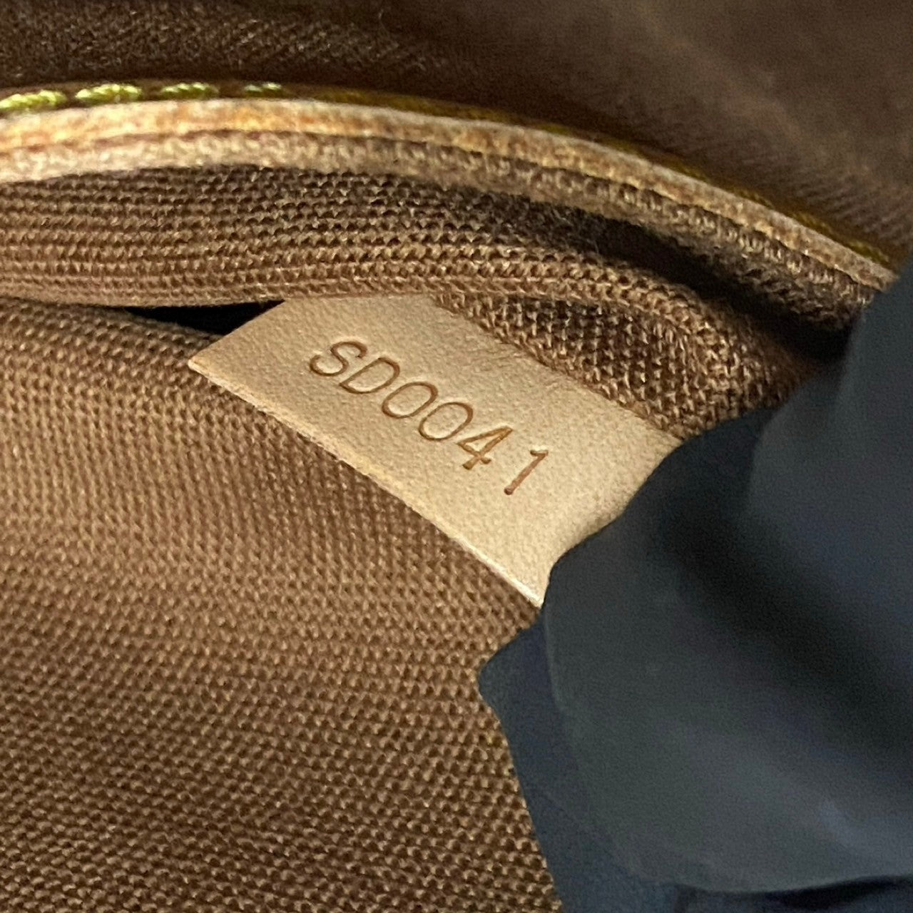 LOUIS VUITTON Handbag leather Brown Monogram Alma