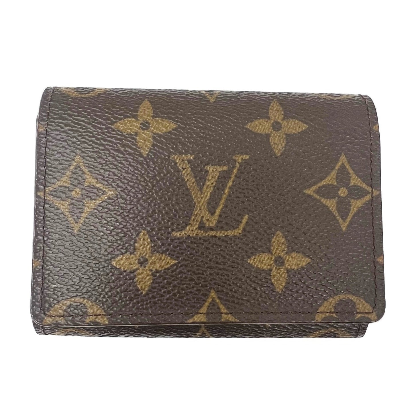 Louis Vuitton Brown Canvas Card case wallet accessories