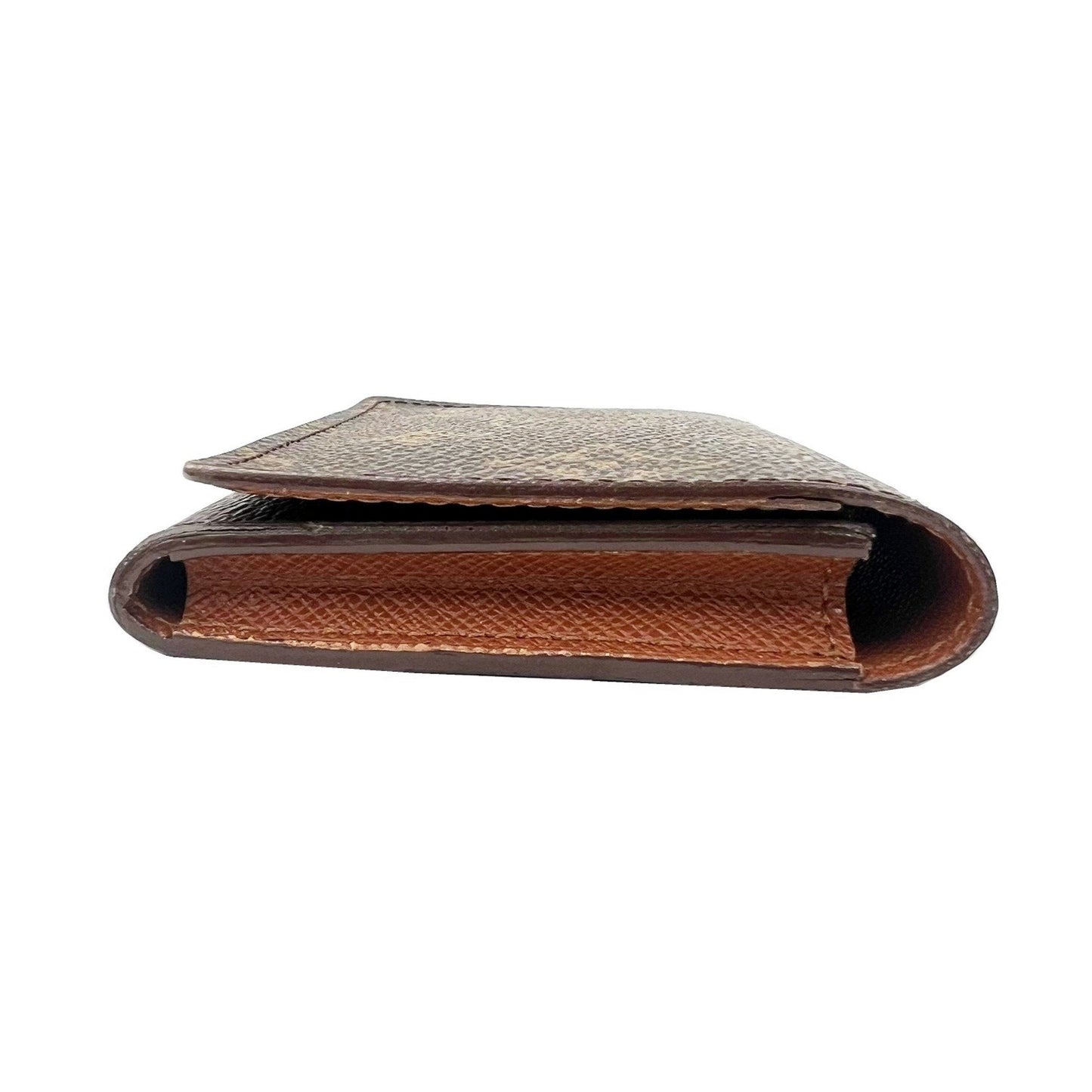 Louis Vuitton Brown Canvas Card case wallet accessories