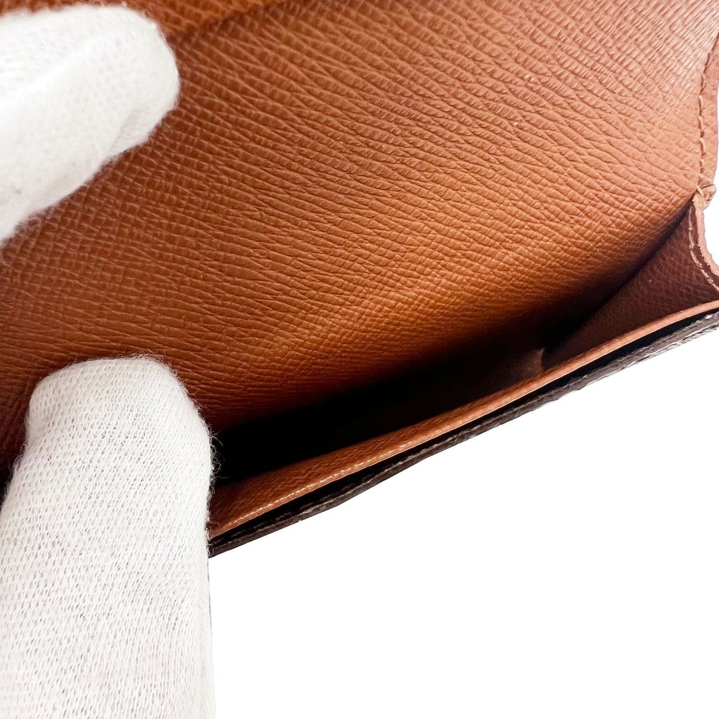 Louis Vuitton Brown Canvas Card case wallet accessories