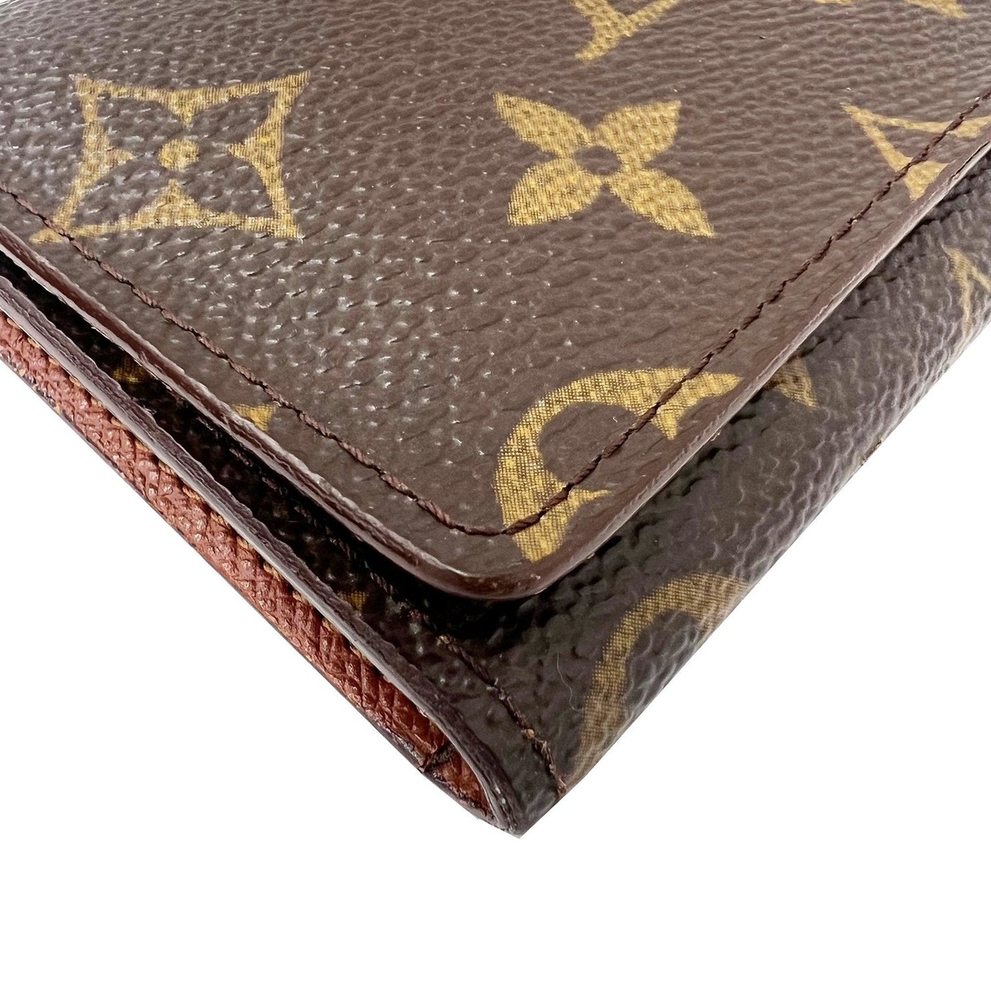 Louis Vuitton Brown Canvas Card case wallet accessories