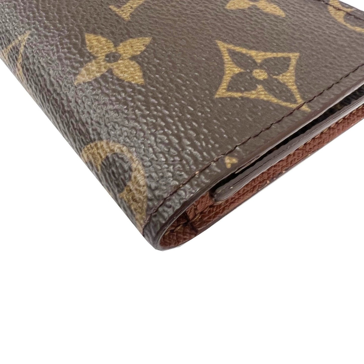 Louis Vuitton Brown Canvas Card case wallet accessories