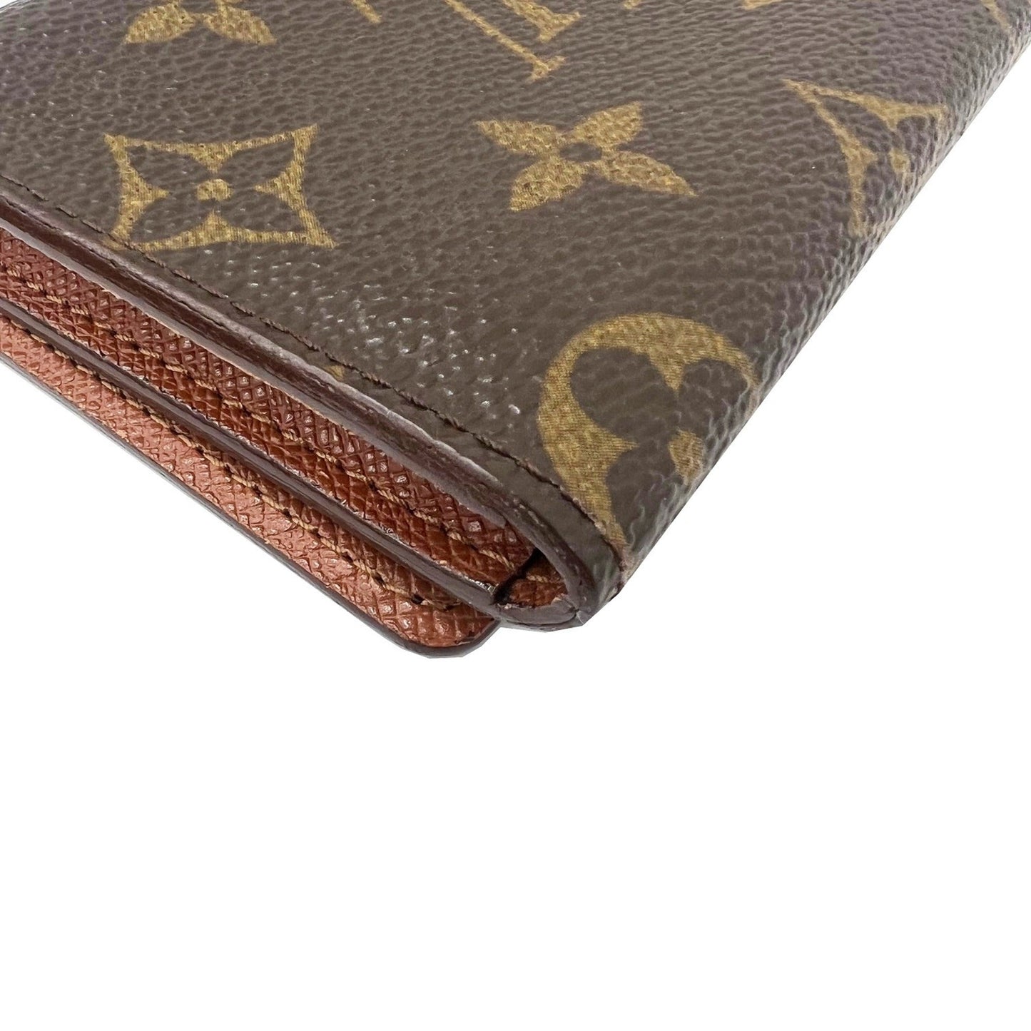 Louis Vuitton Brown Canvas Card case wallet accessories