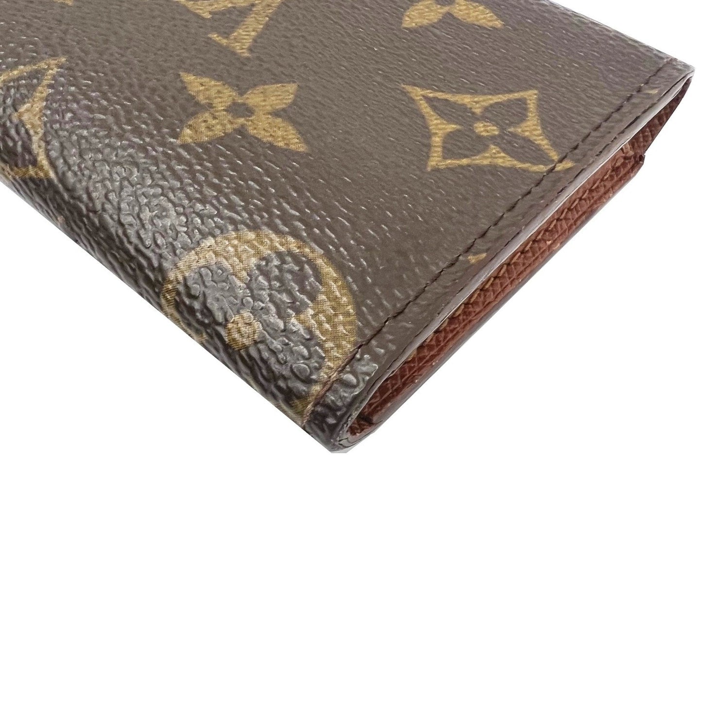 Louis Vuitton Brown Canvas Card case wallet accessories