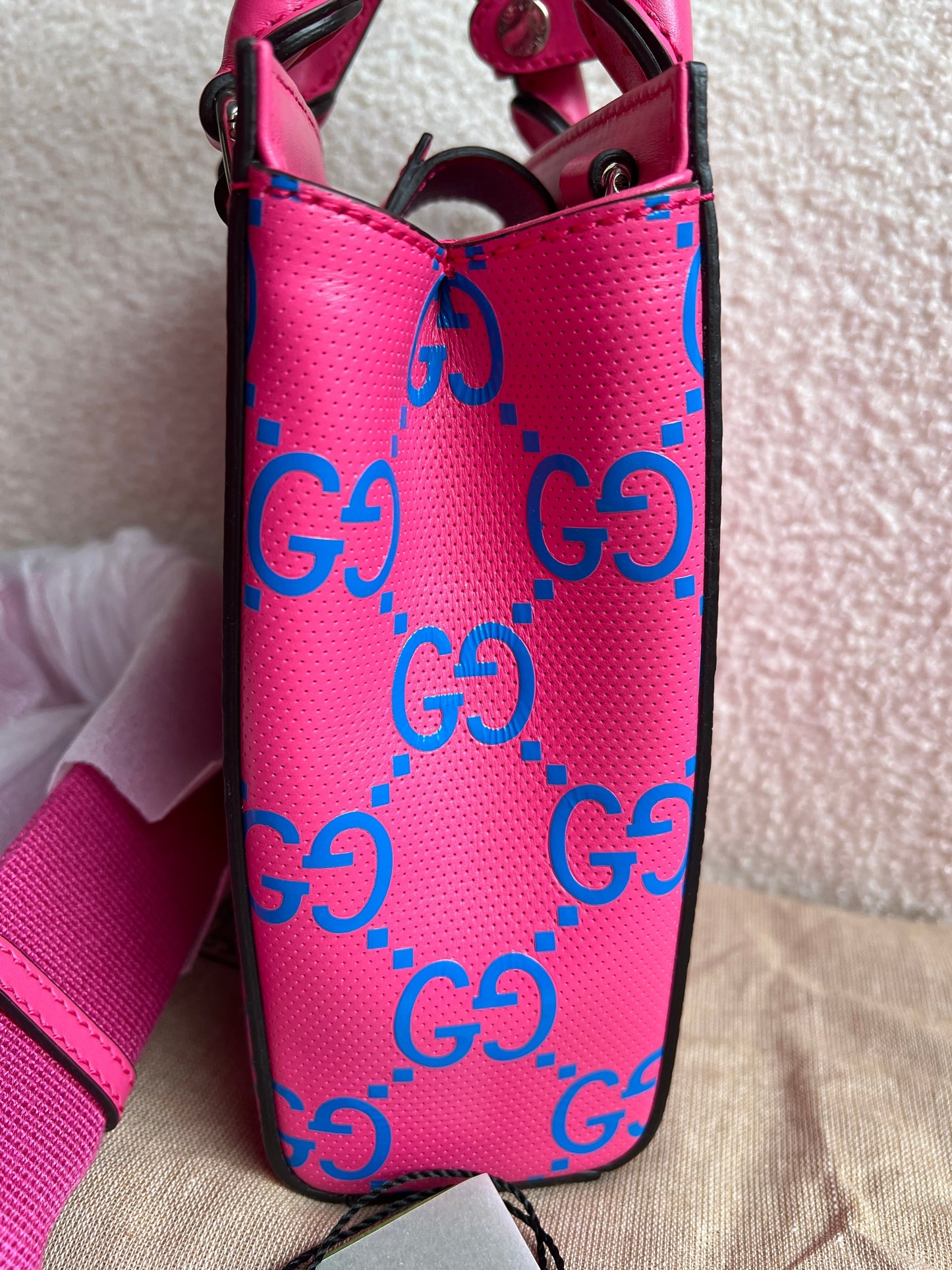 Gucci Pink Mini GG Tote Bag