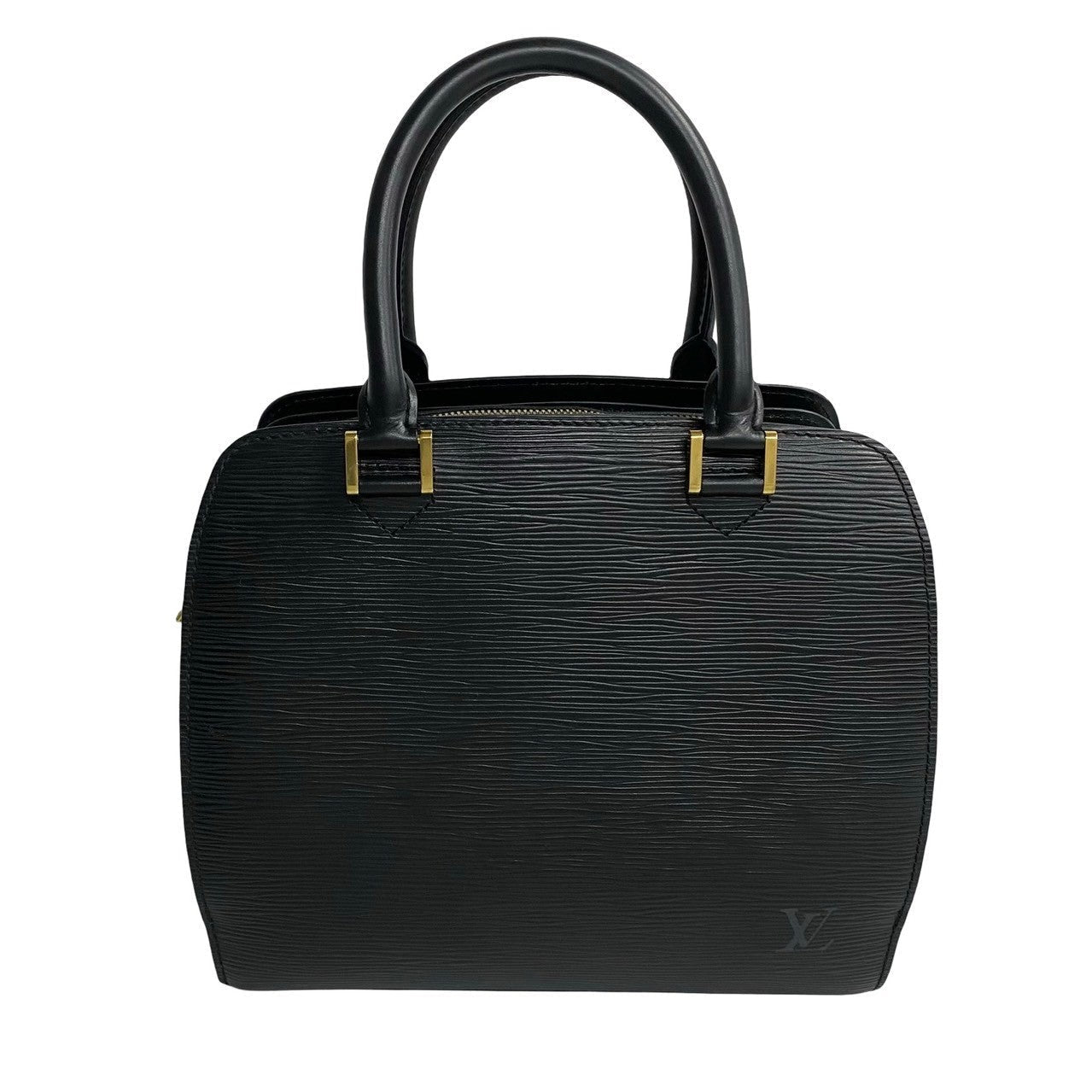 LOUIS VUITTON Handbag Epi Leather black Epi Ponneuf