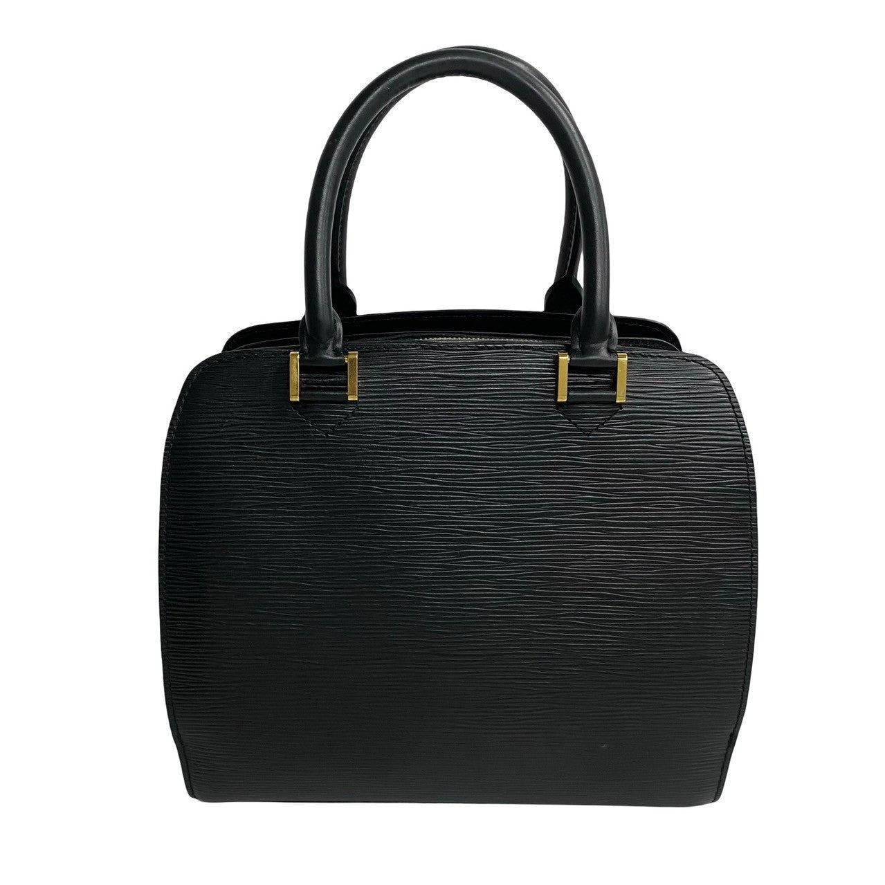 LOUIS VUITTON Handbag Epi Leather black Epi Ponneuf