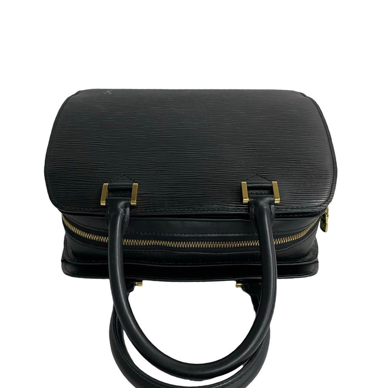 LOUIS VUITTON Handbag Epi Leather black Epi Ponneuf