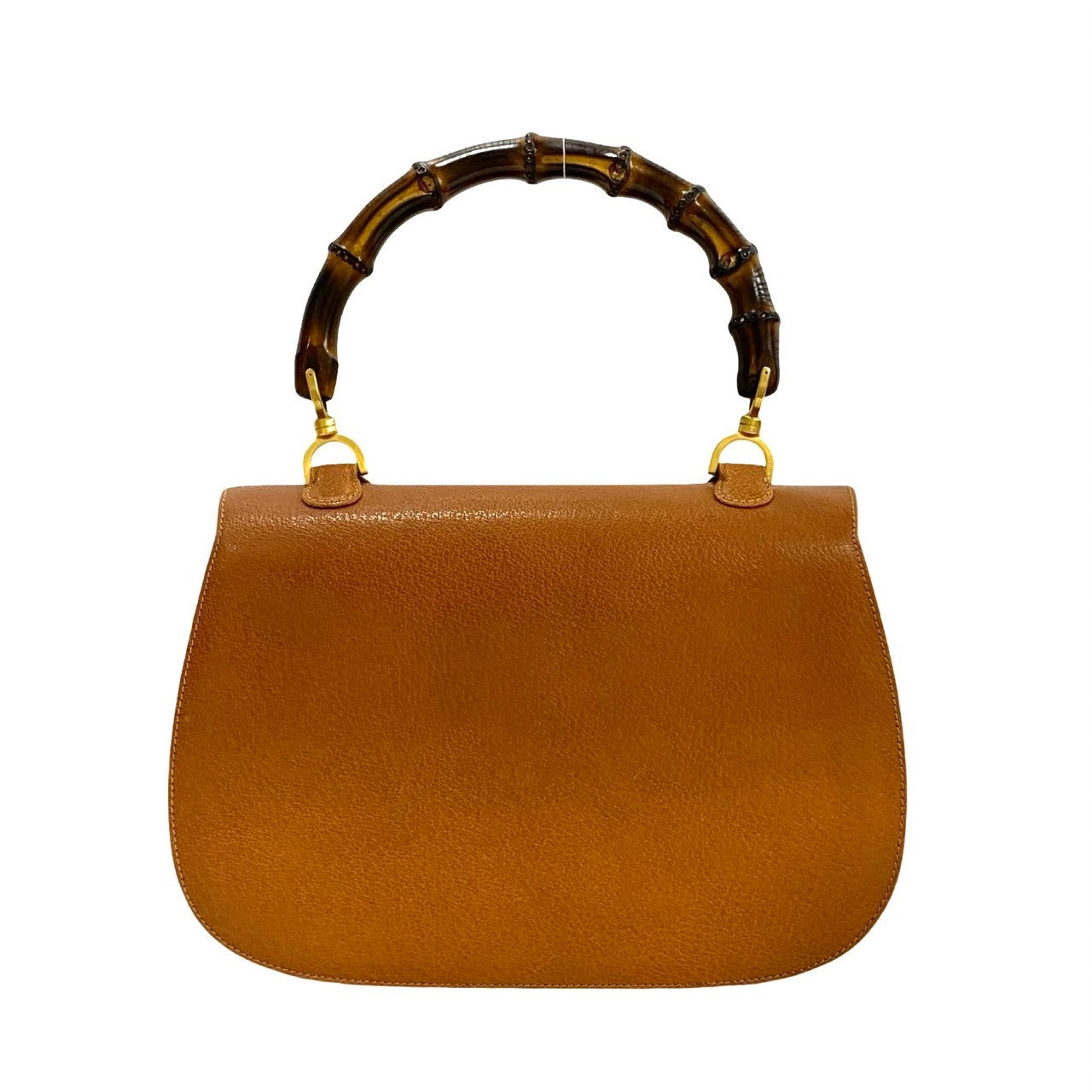 GUCCI Handbag leather Brown Bamboo