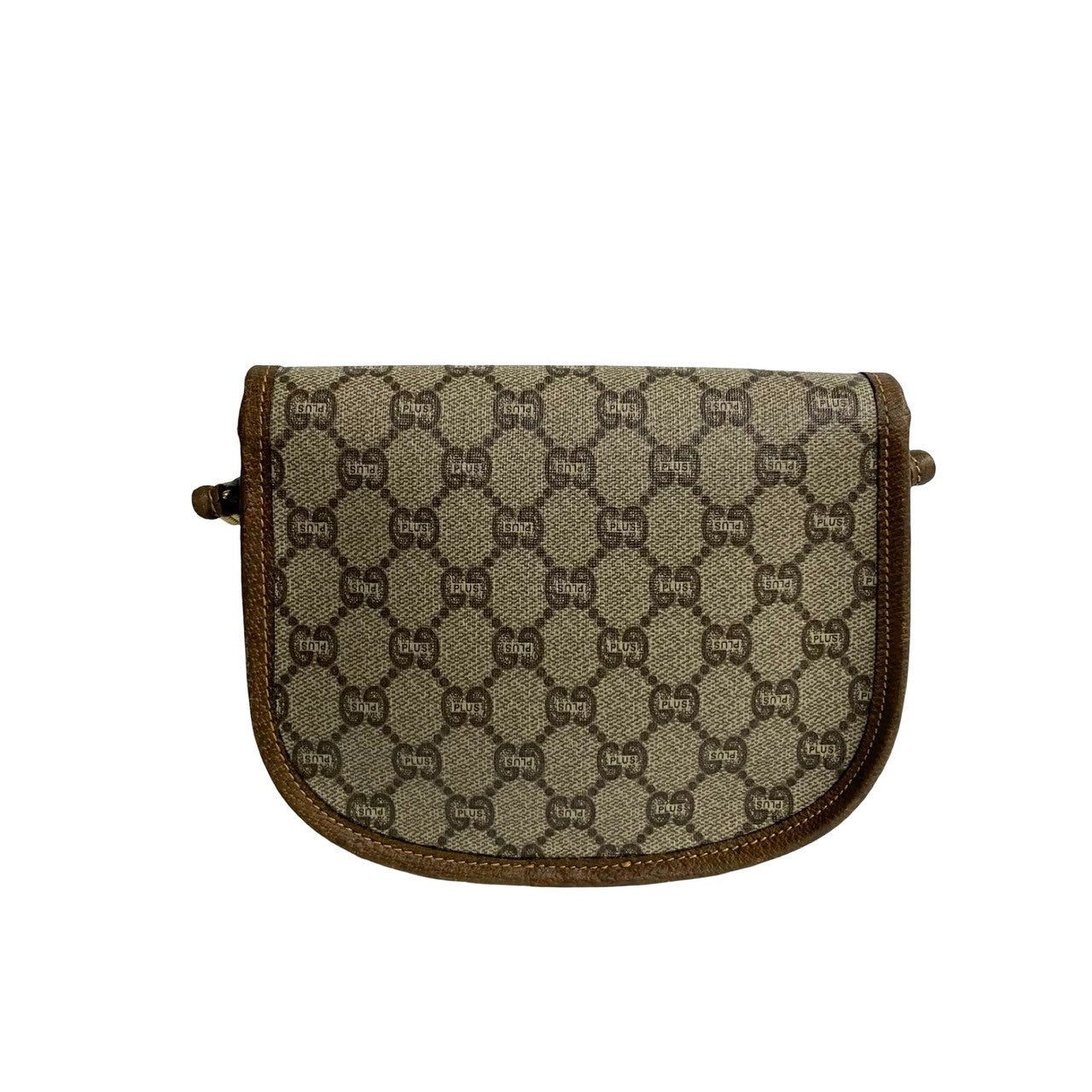 GUCCI Shoulder Bag leather Brown