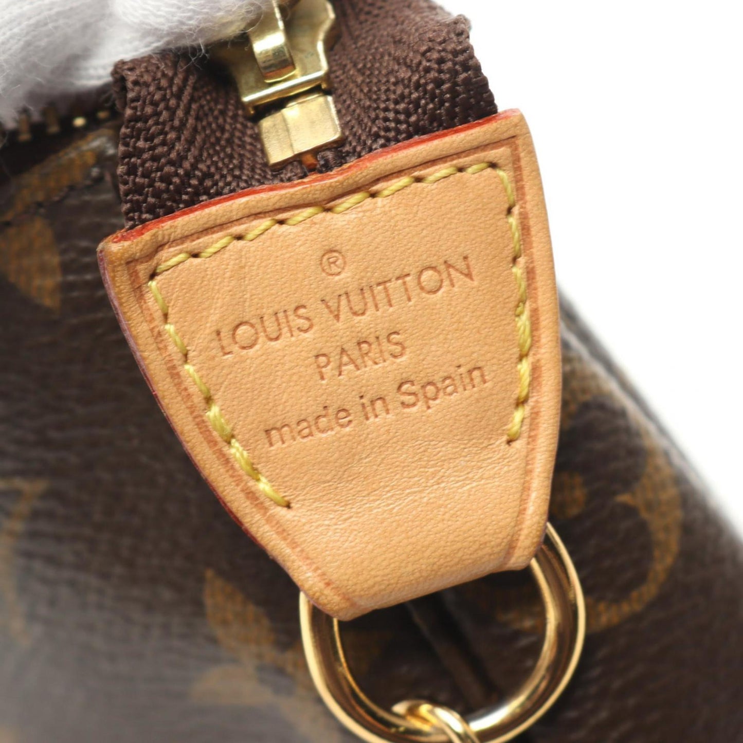 Louis Vuitton  Coated Canvas Leather Handbag Pochette