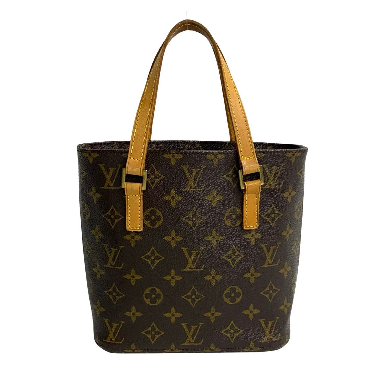 LOUIS VUITTON Handbag leather Brown Monogram VavinPM