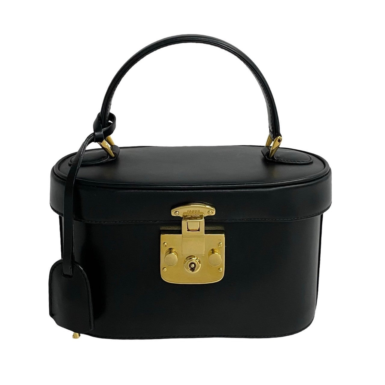 GUCCI Handbag leather black Ready lock