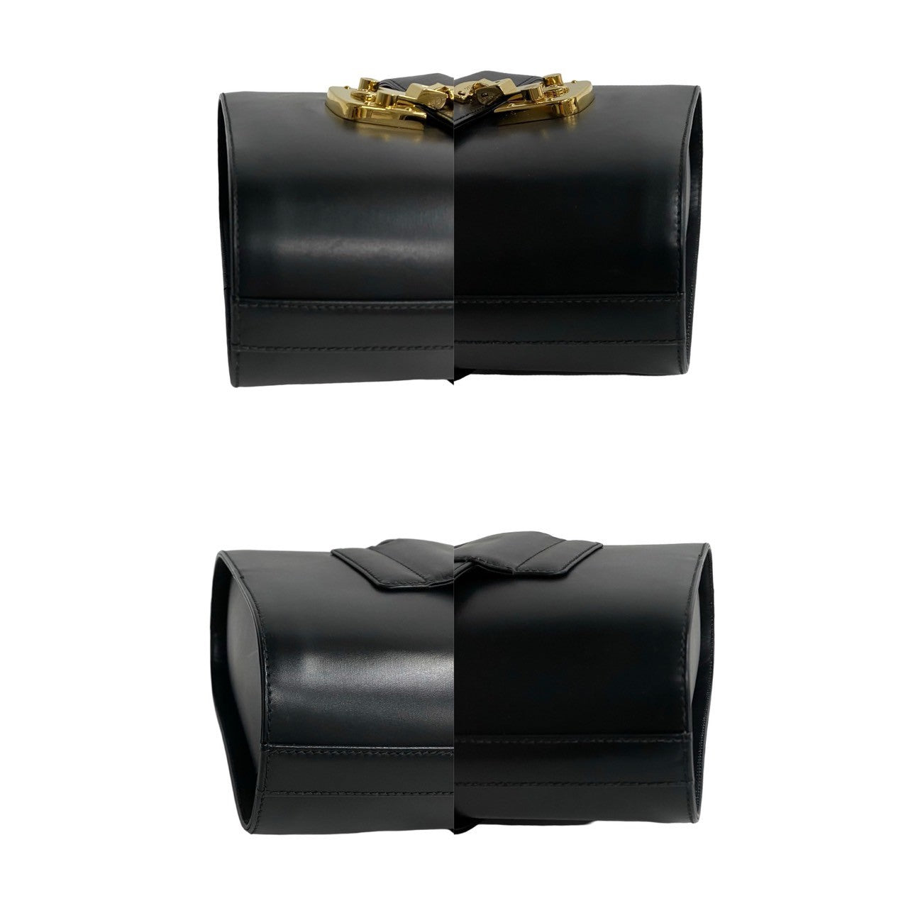 GUCCI Handbag leather black Ready lock