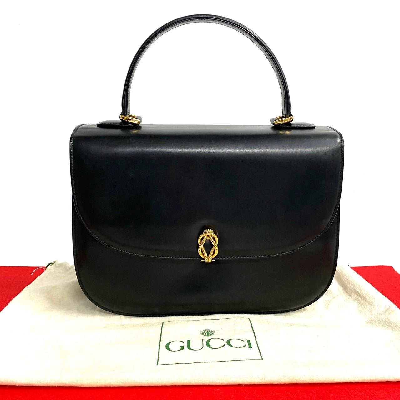 GUCCI Handbag Calfskin black