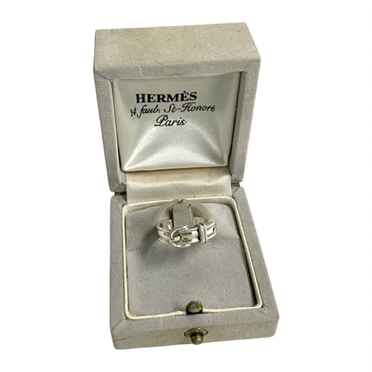 HERMES Ring Silver925 Silver Saintur