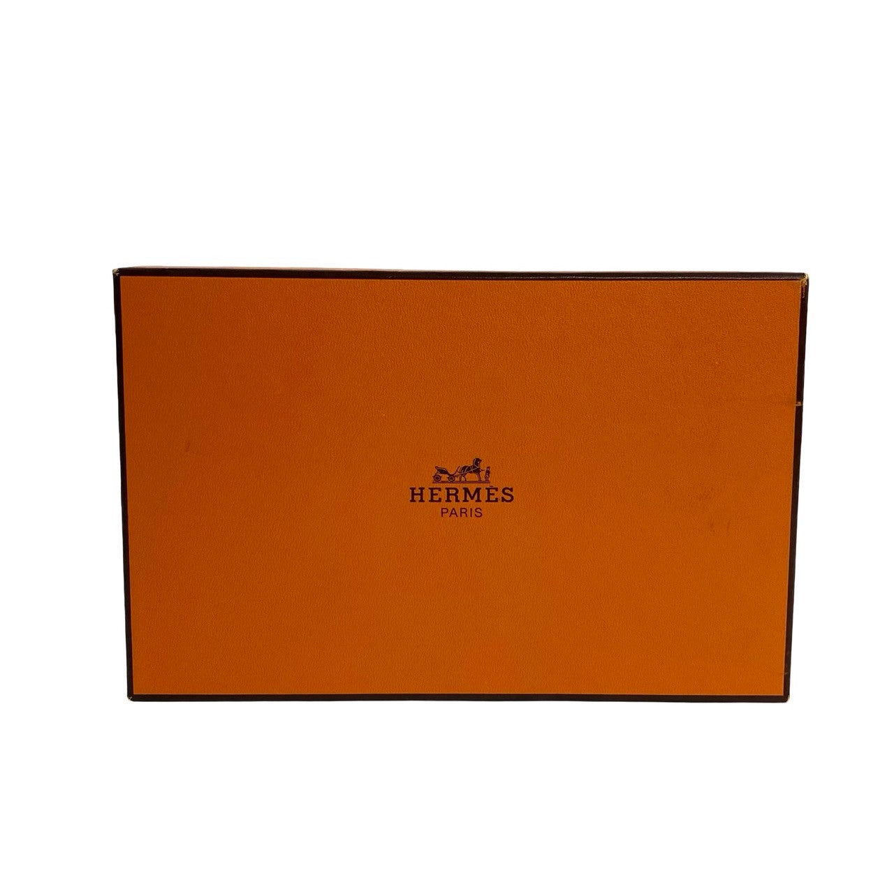 HERMES Long Wallet Purse Box scarf black Saumur Diane