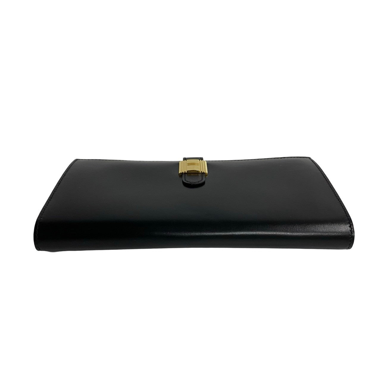 HERMES Long Wallet Purse Box scarf black Saumur Diane
