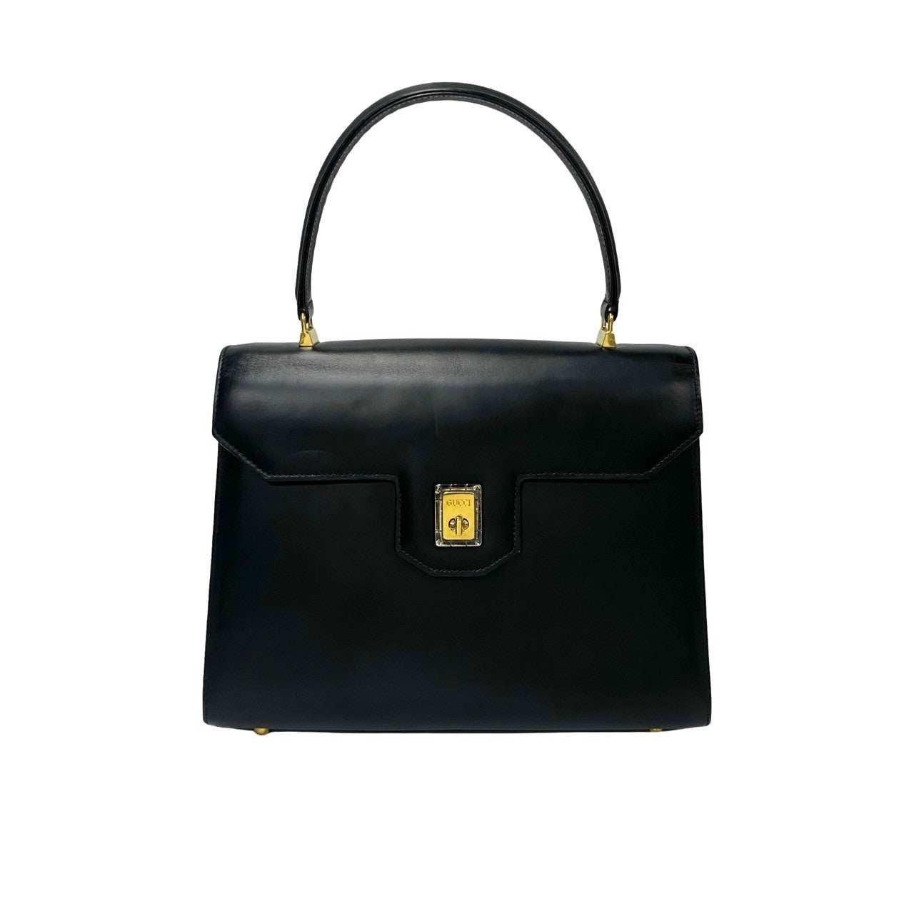 GUCCI Handbag leather black