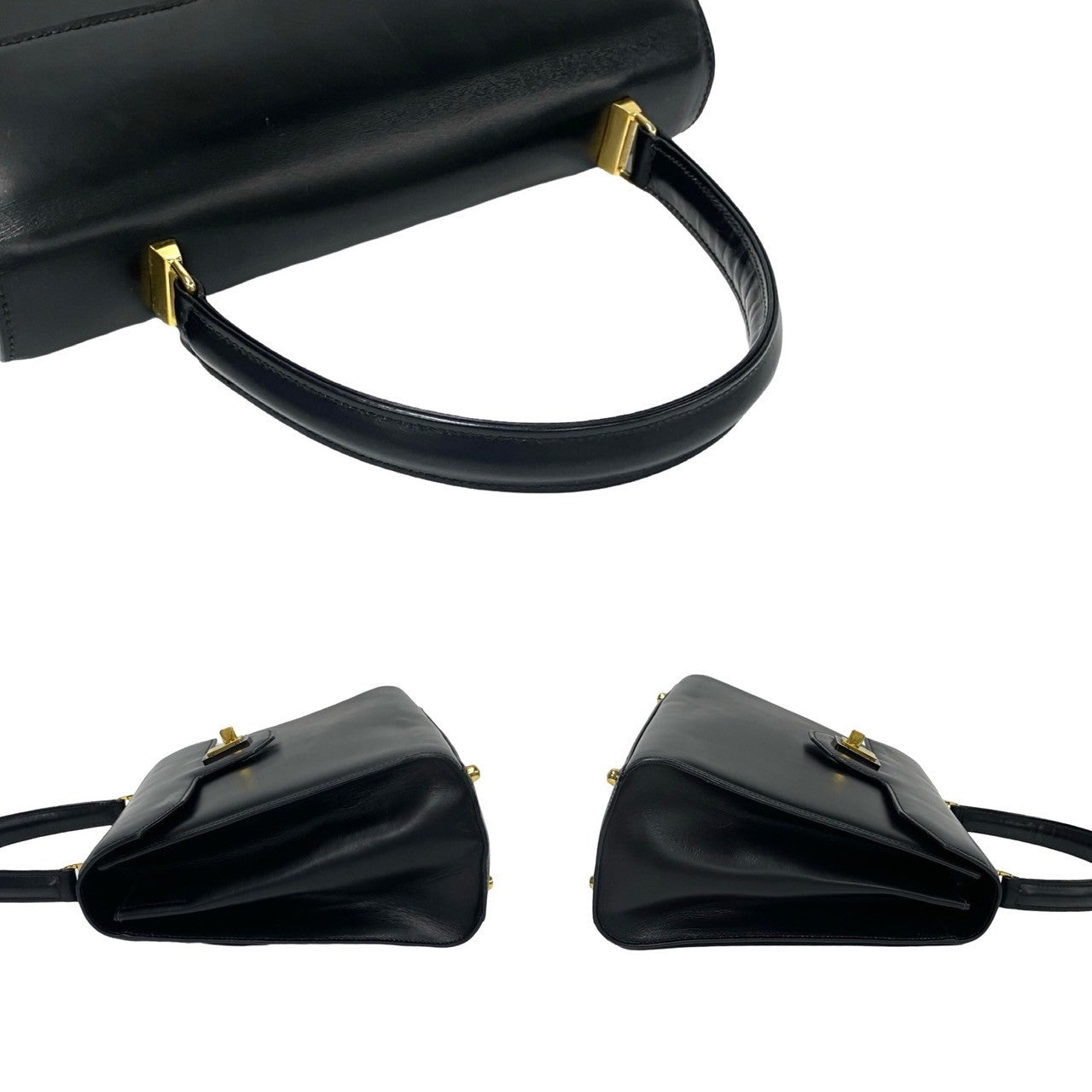 GUCCI Handbag leather black