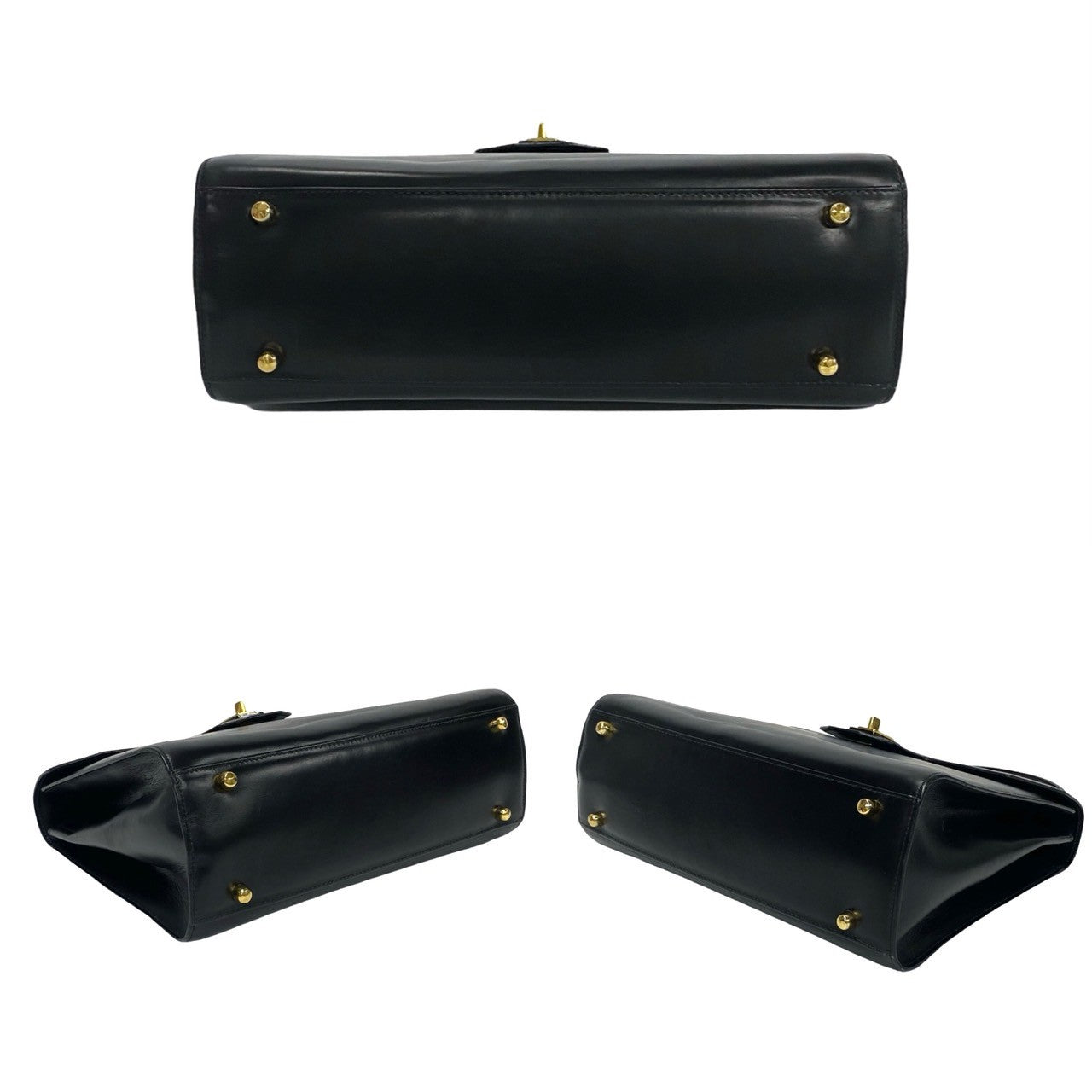 GUCCI Handbag leather black