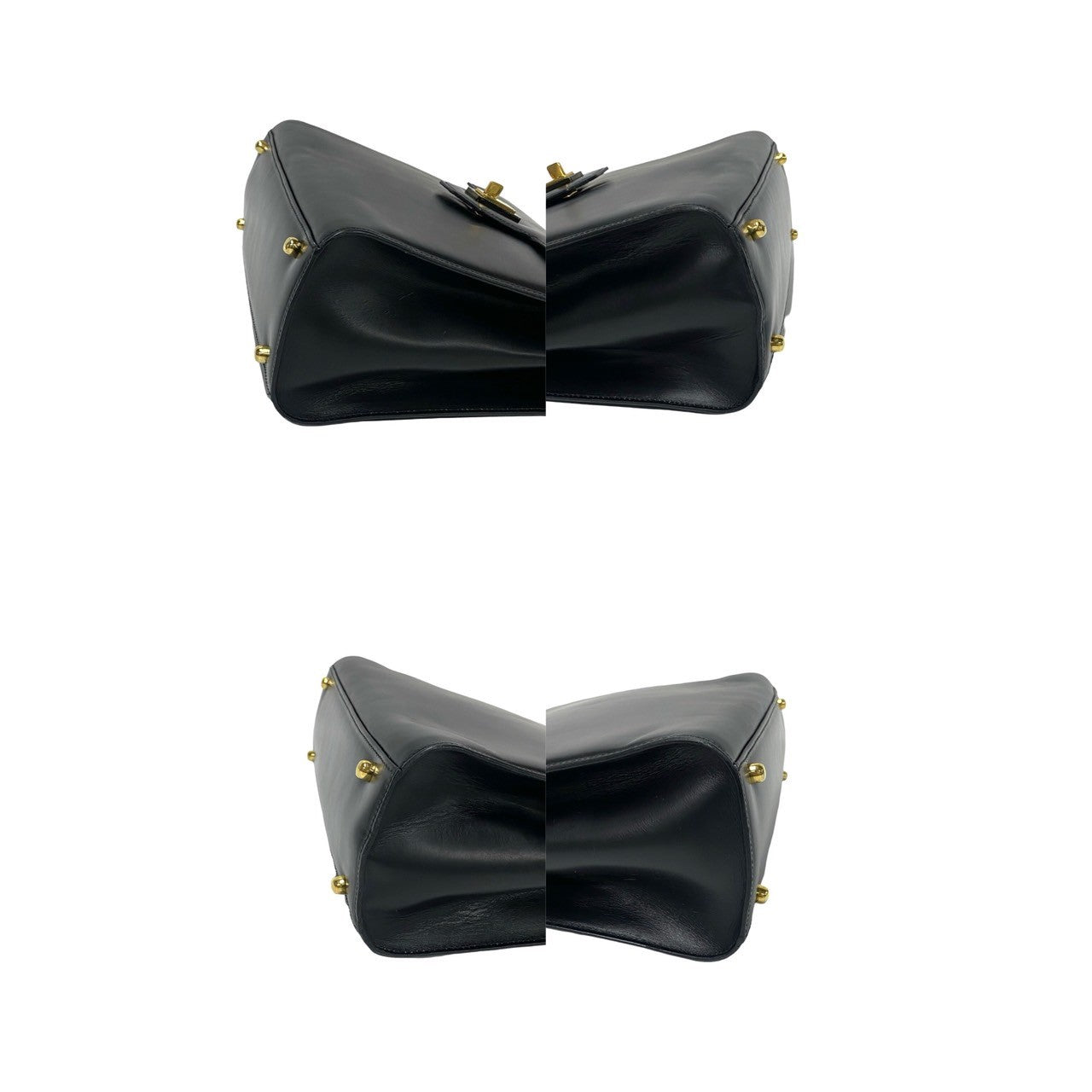 GUCCI Handbag leather black