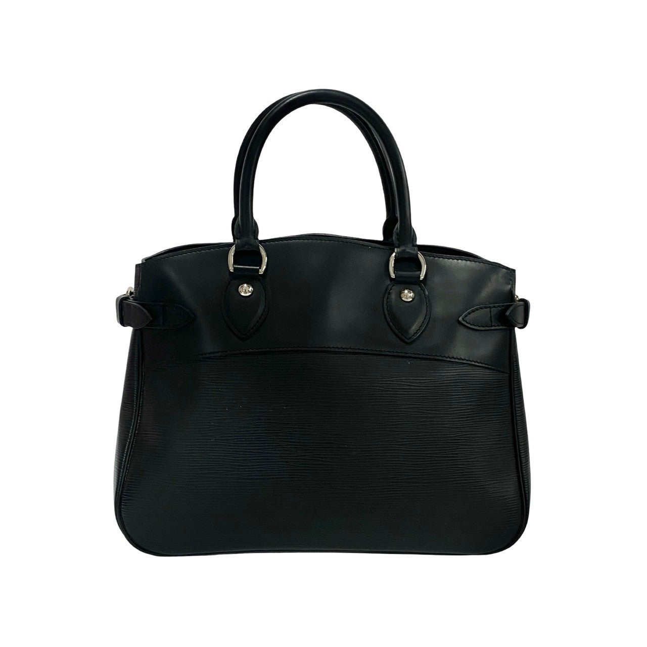 LOUIS VUITTON Handbag leather black Passy PM