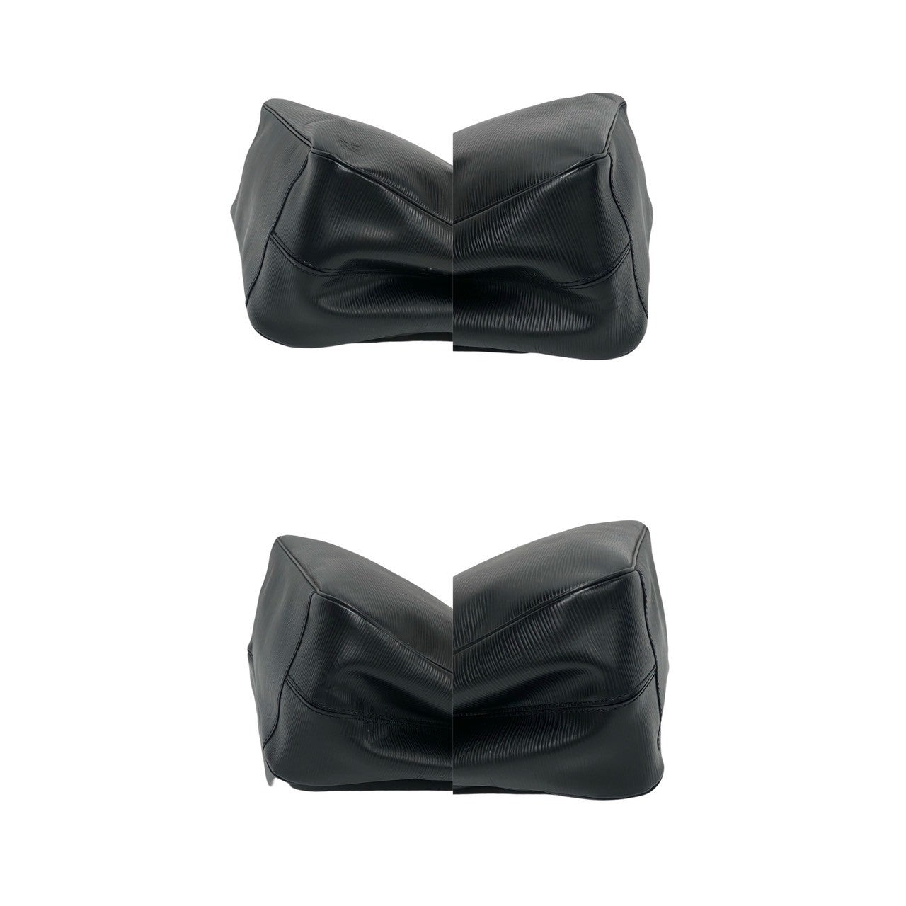 LOUIS VUITTON Handbag leather black Passy PM