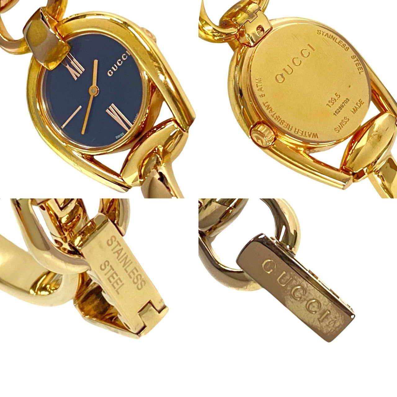 GUCCI Watches Stainless steel gold Horsebit