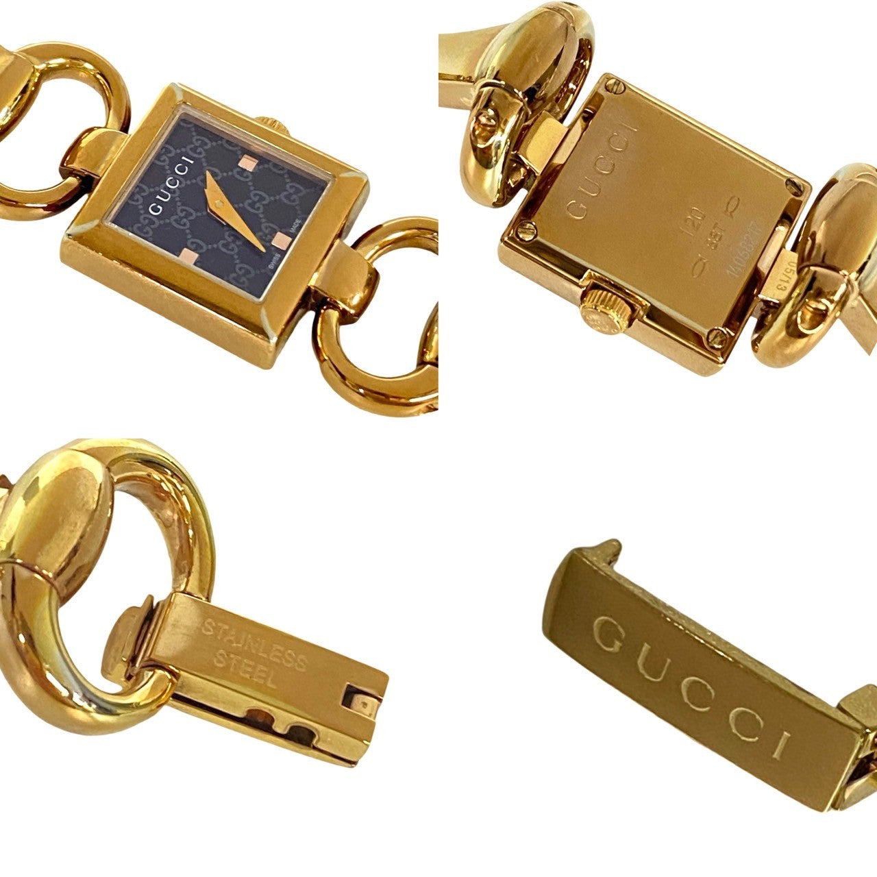 GUCCI Watches Stainless steel black Tornavoni gold dial