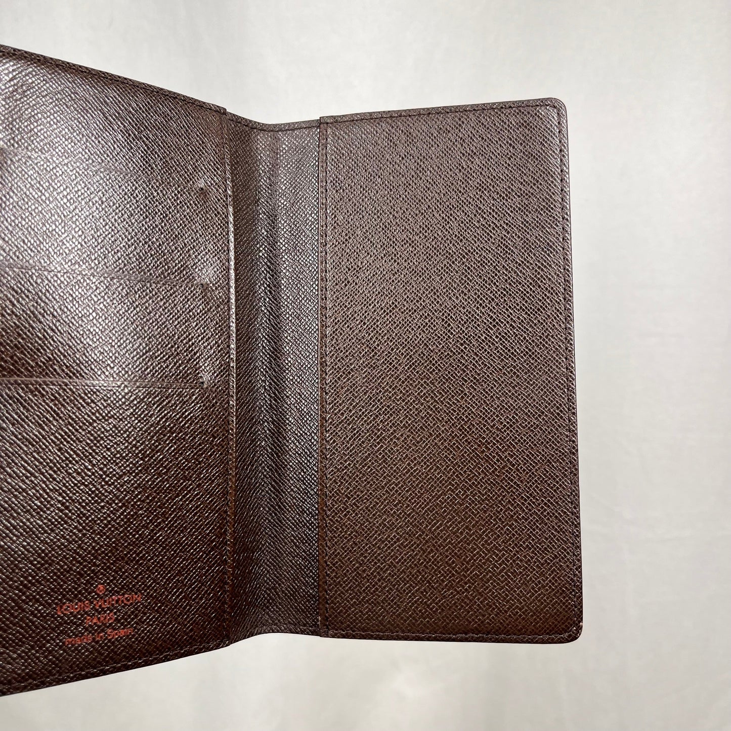 LOUIS VUITTON Damier Ebene Checkbook Wallet