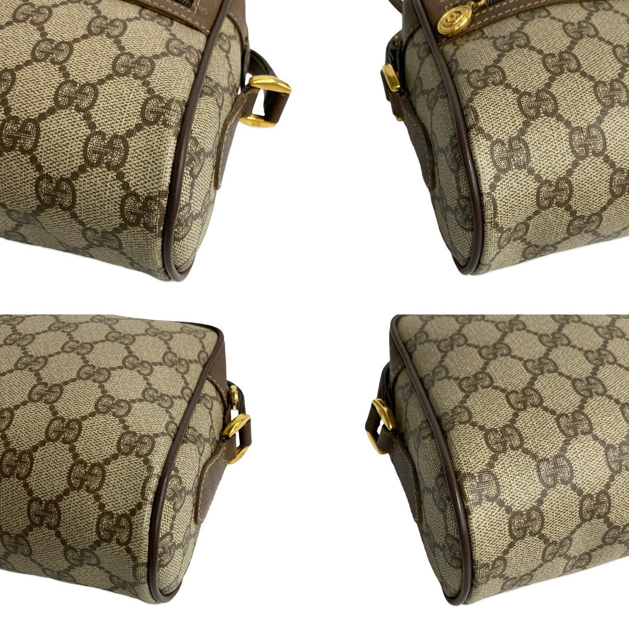 GUCCI Shoulder Bag leather Brown Sherry line Old Gucci