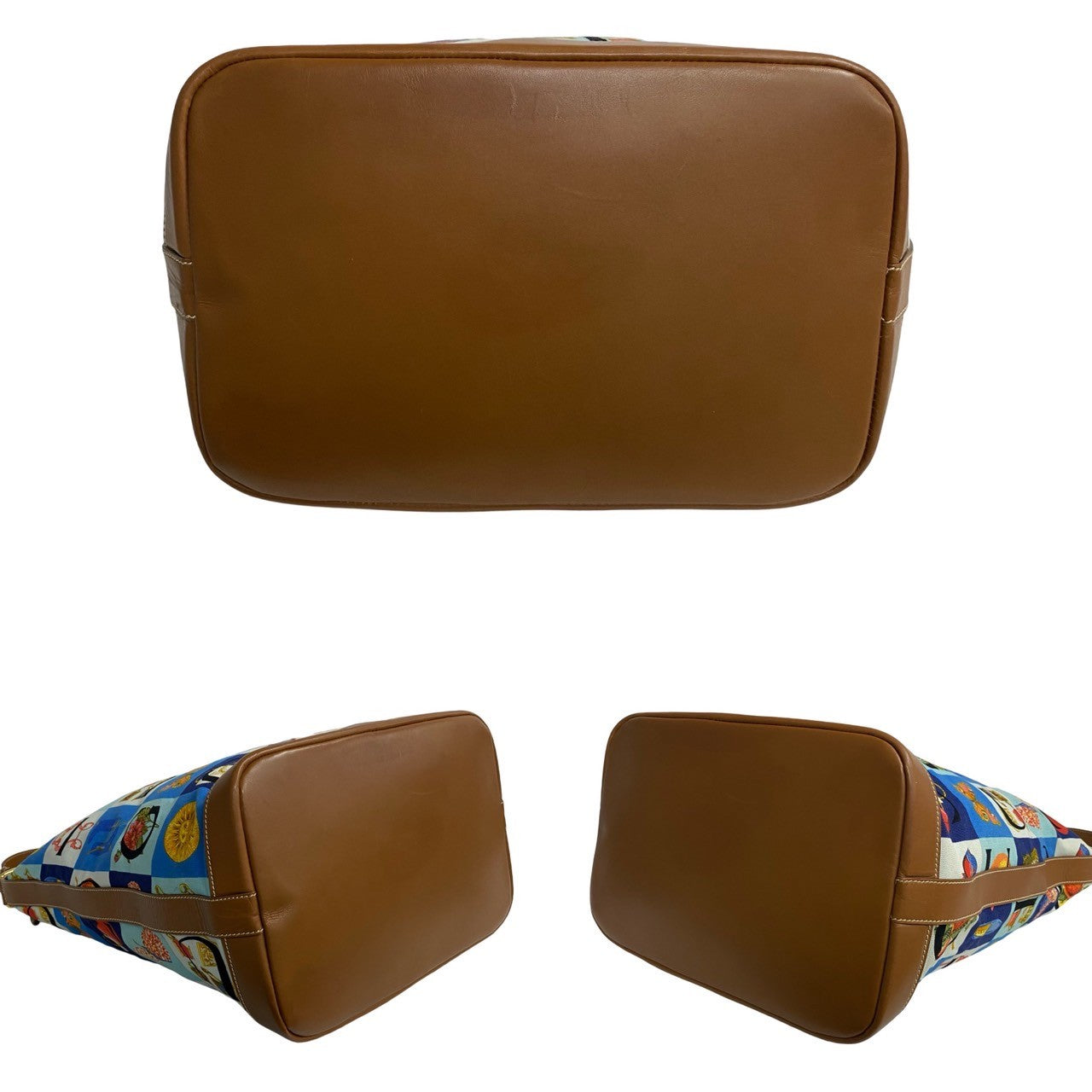GUCCI Shoulder Bag canvas blue Shimo