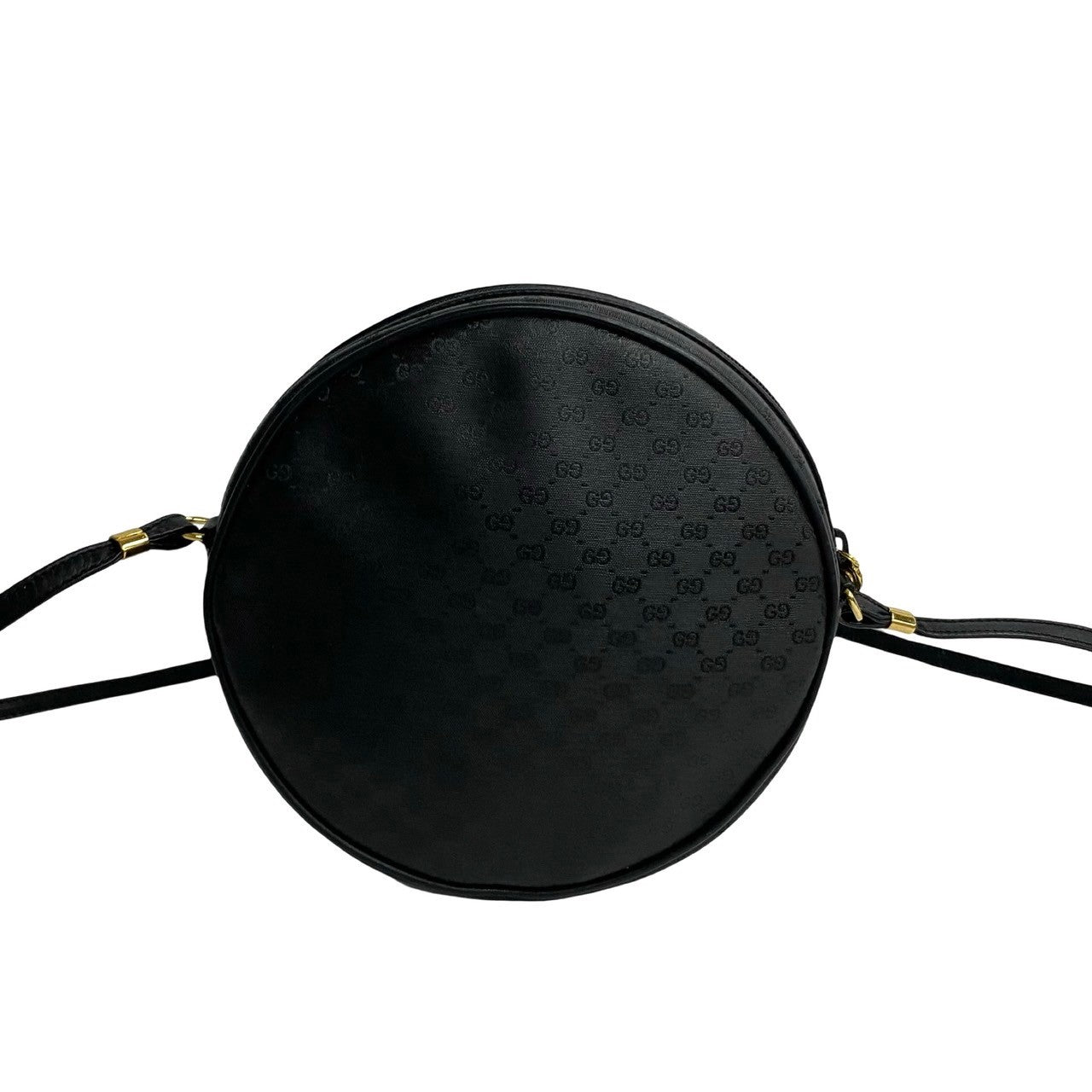 GUCCI Shoulder Bag PVC black Old Gucci
