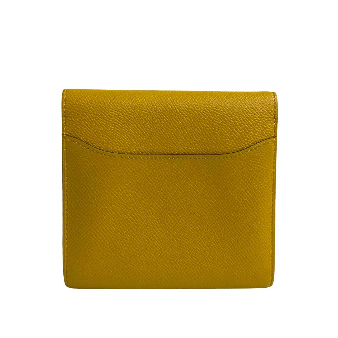 HERMES Bifold Wallet Epsom yellow Constance Compact