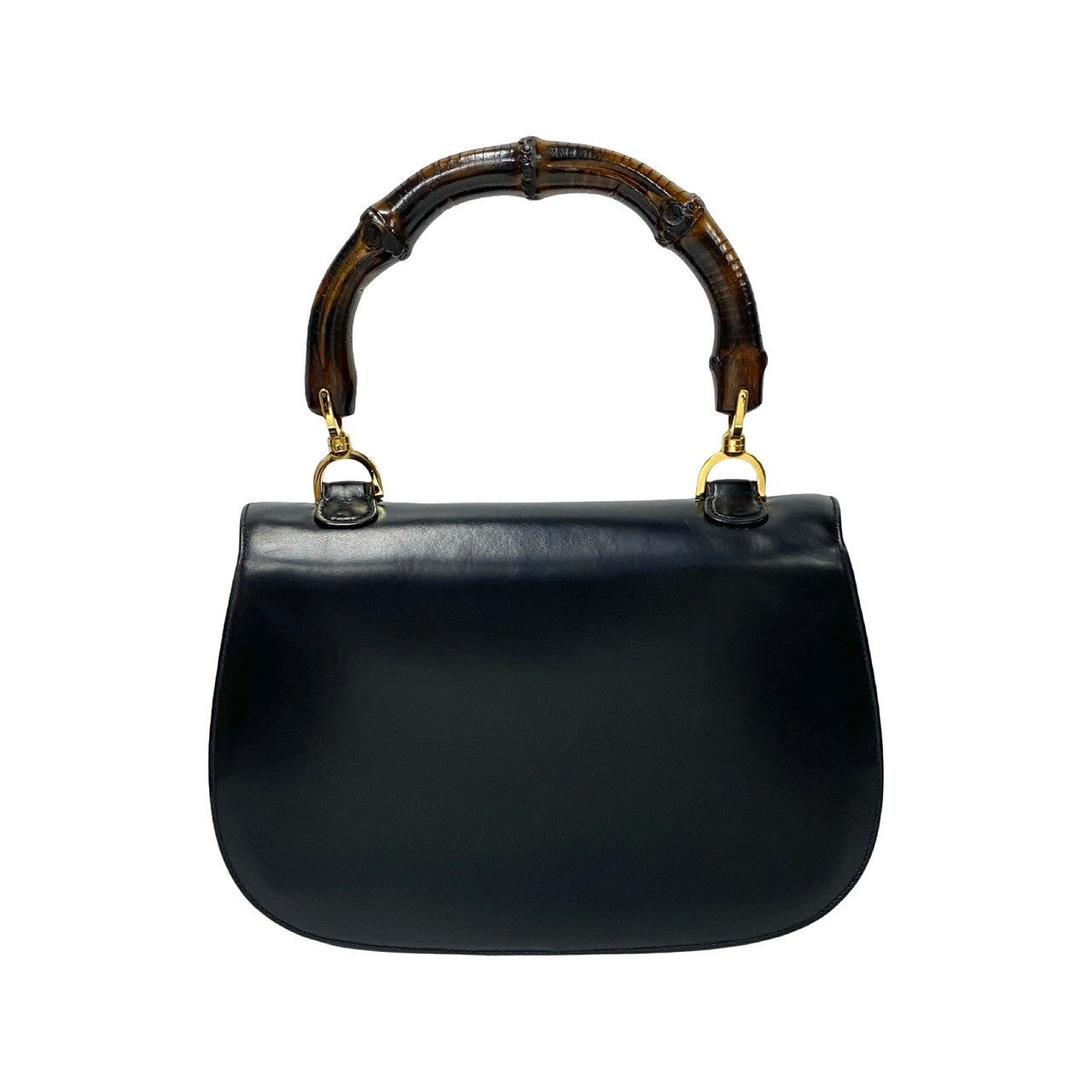 GUCCI Handbag Calfskin black Bamboo