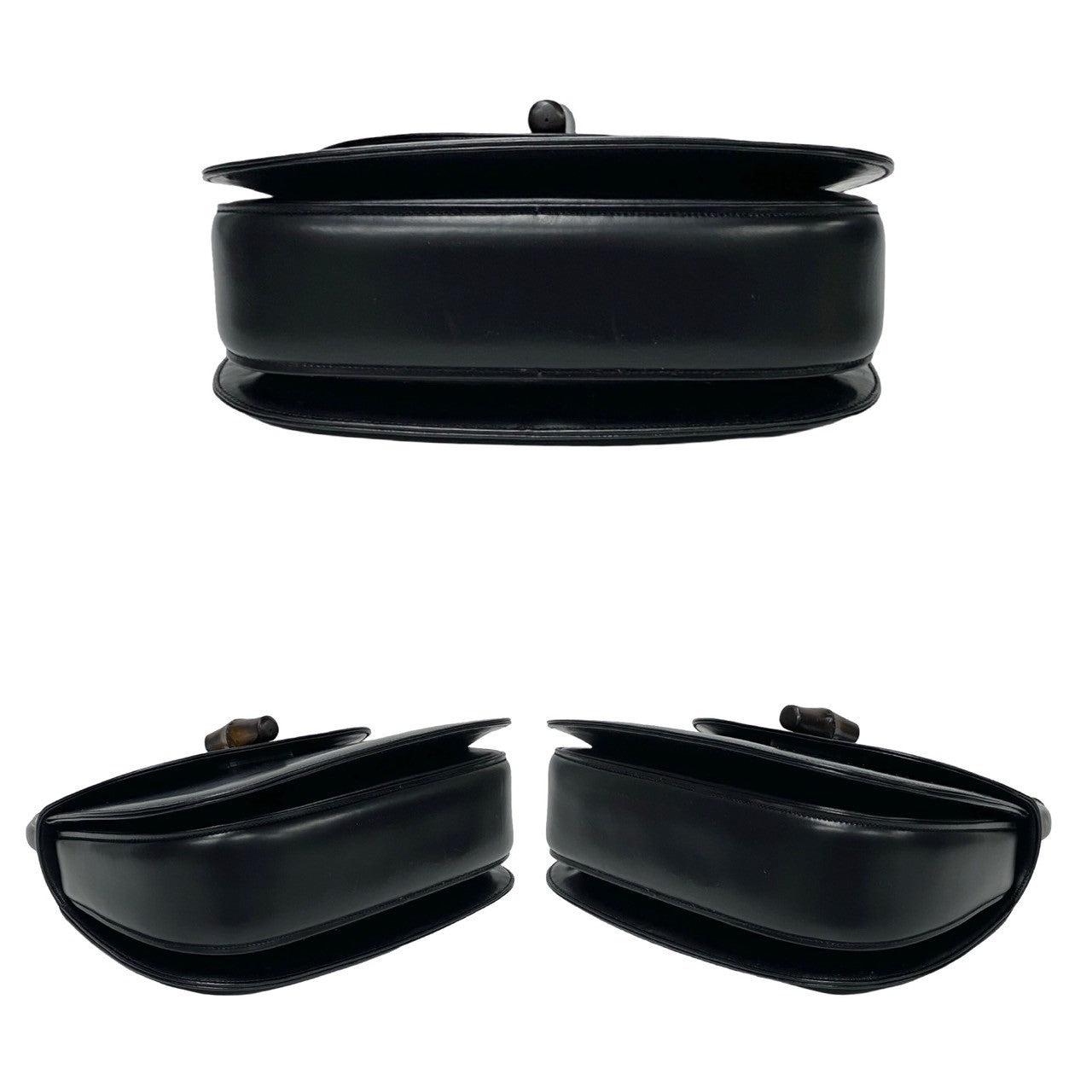 GUCCI Handbag Calfskin black Bamboo