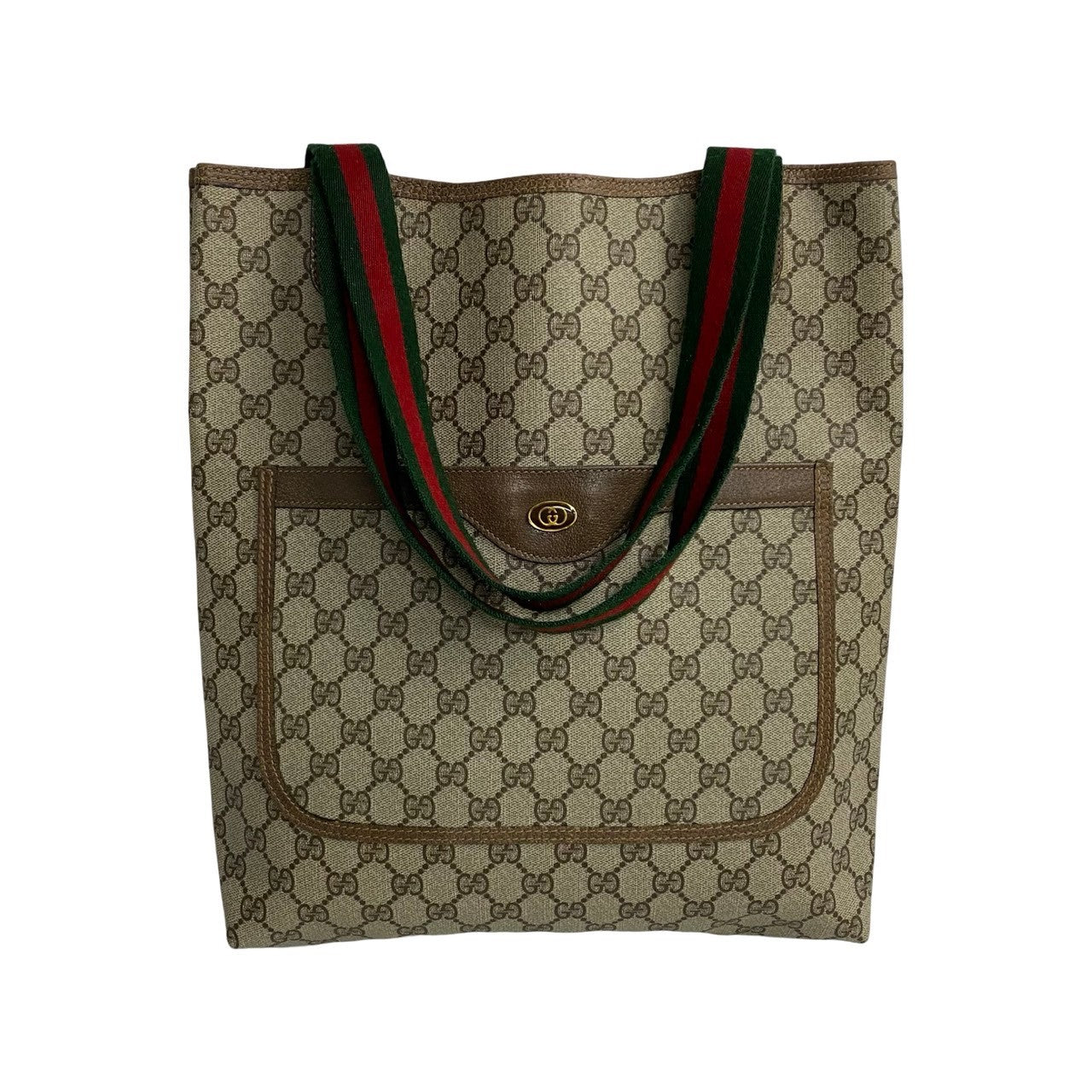 GUCCI Tote Bag leather Brown Sherry line
