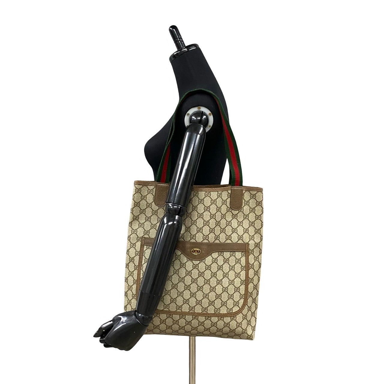 GUCCI Tote Bag leather Brown Sherry line