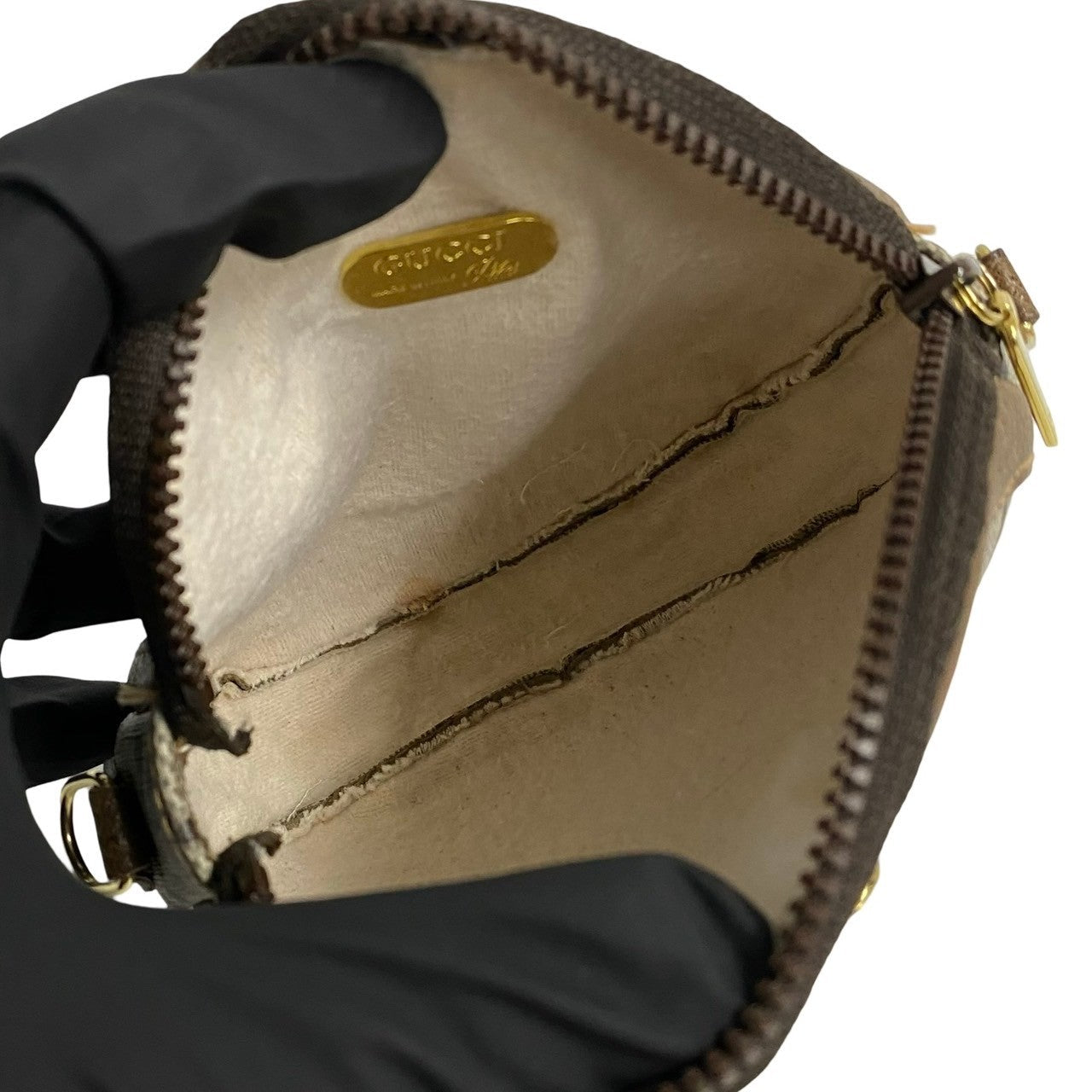 GUCCI Shoulder Bag leather Brown gucci plus Old Gucci